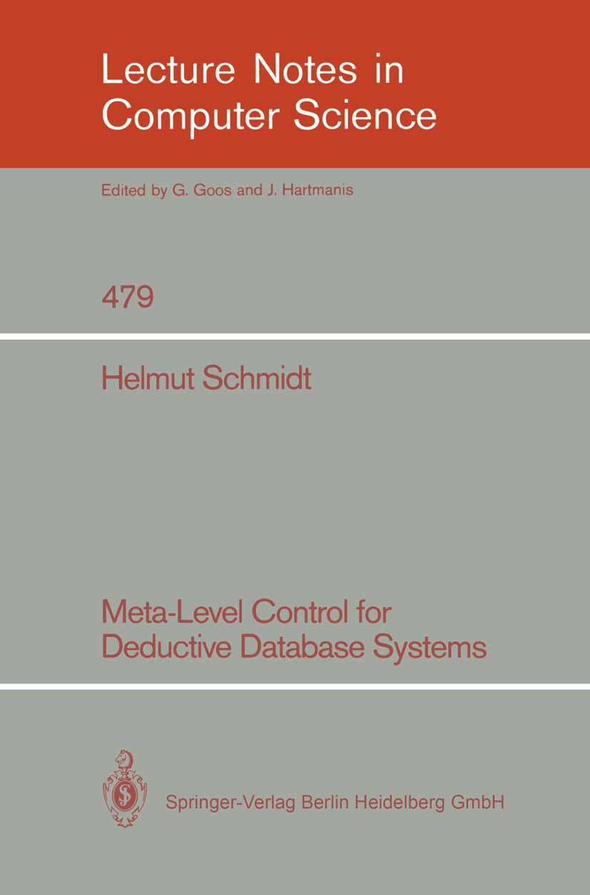 Vorderes Coverbild Meta-Level Control for Deductive Database Systems