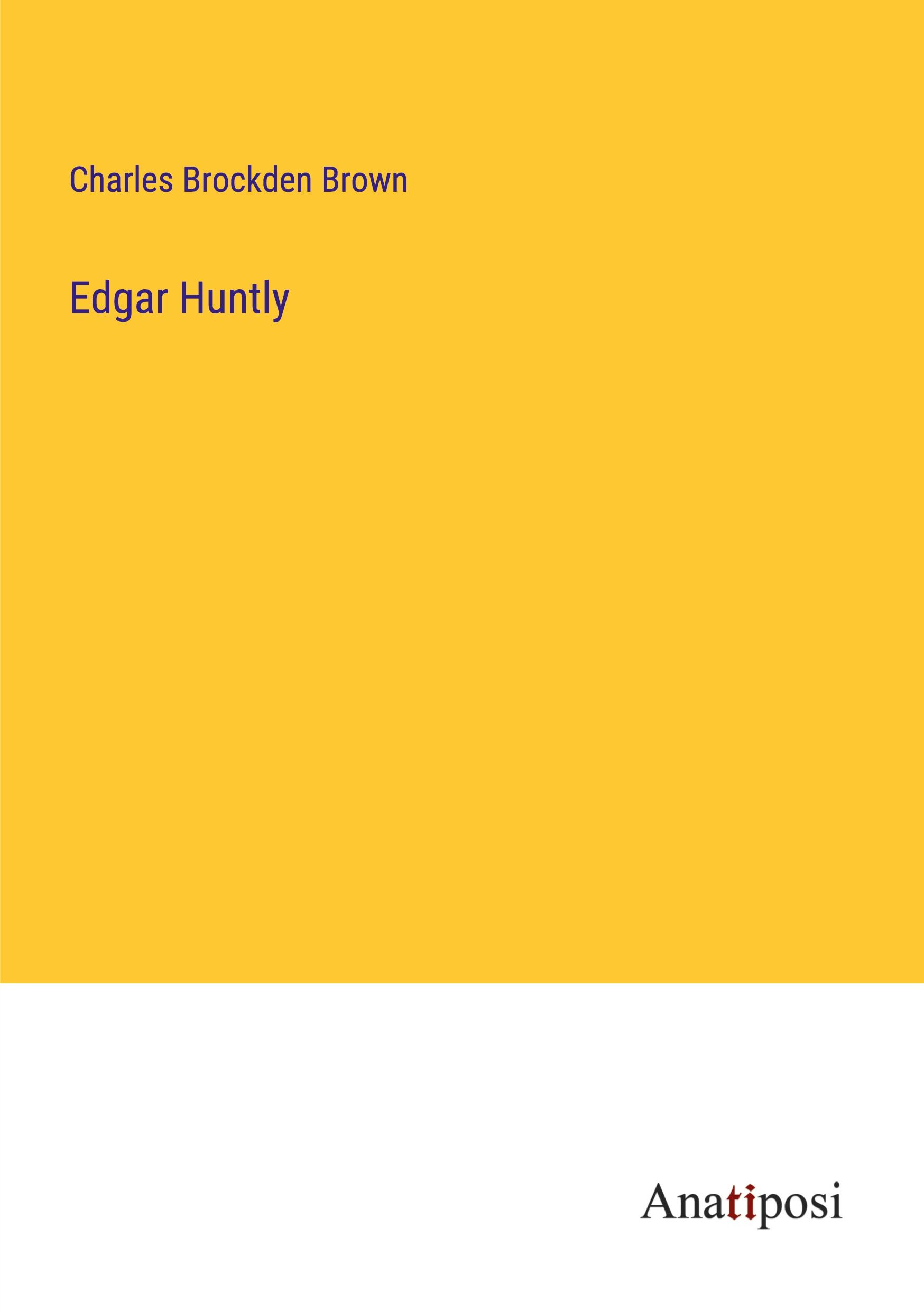 Vorderes Coverbild Edgar Huntly