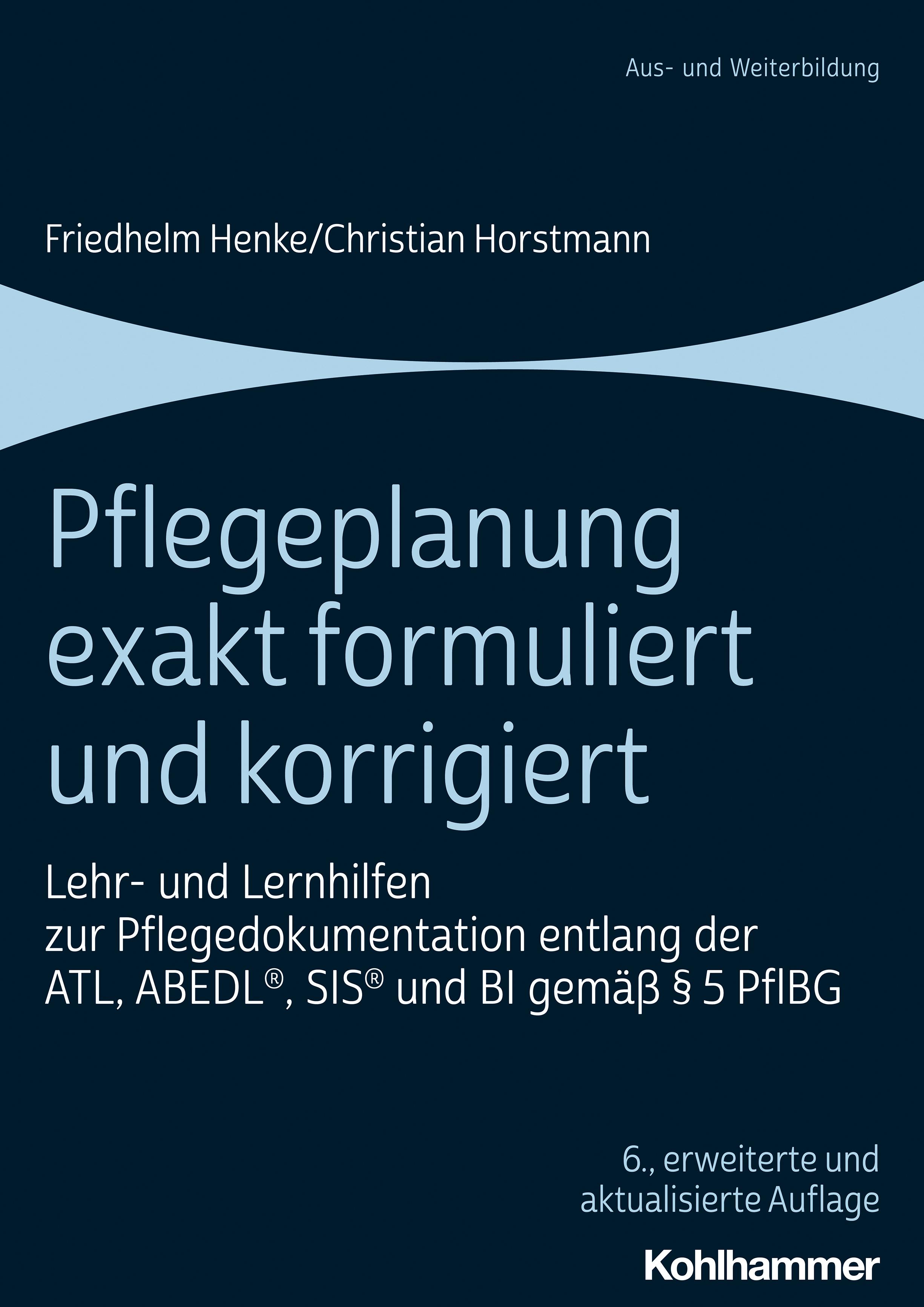 Vorderes Coverbild Pflegeplanung exakt formuliert und korrigiert