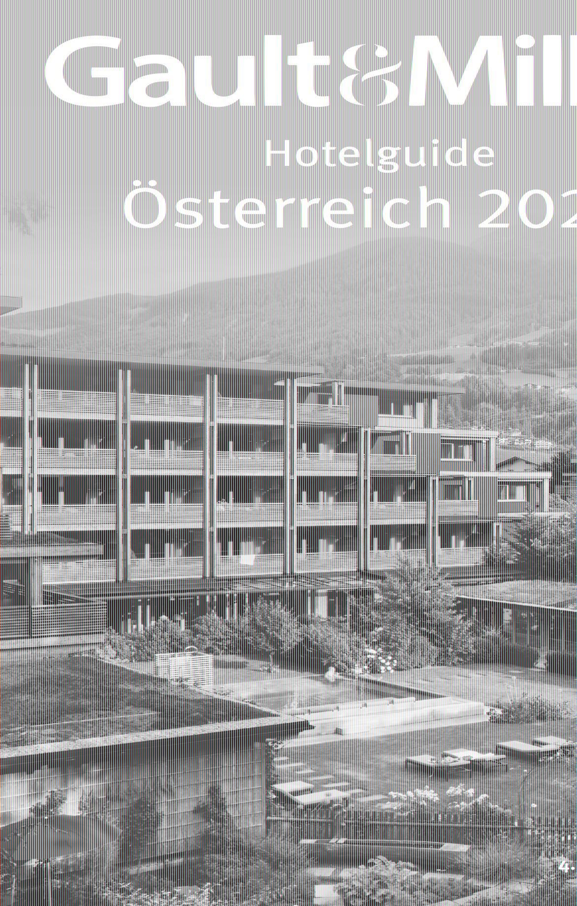 Vorderes Coverbild Gault&Millau Hotelguide Österreich 2024