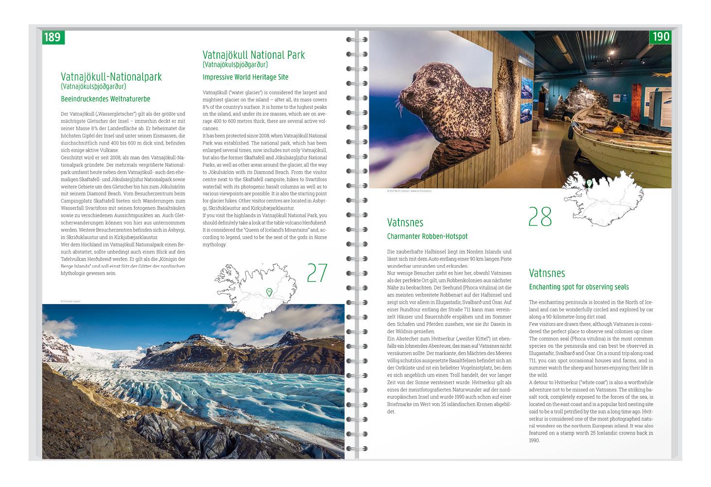 Beispielinhalt (Bild) Island Reiseatlas, Autoatlas 1:150.000, Spiralbindung, freytag & berndt