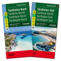 Vorderes Coverbild Sardinien, Straßenkarten-Set 1:150.000, freytag & berndt