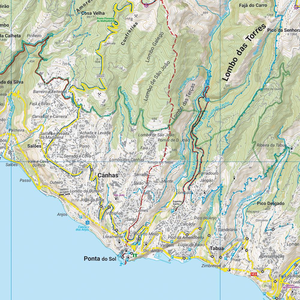 Beispielinhalt (Bild) Madeira, Wander- und Freizeitkarte 1:30.000, freytag & berndt