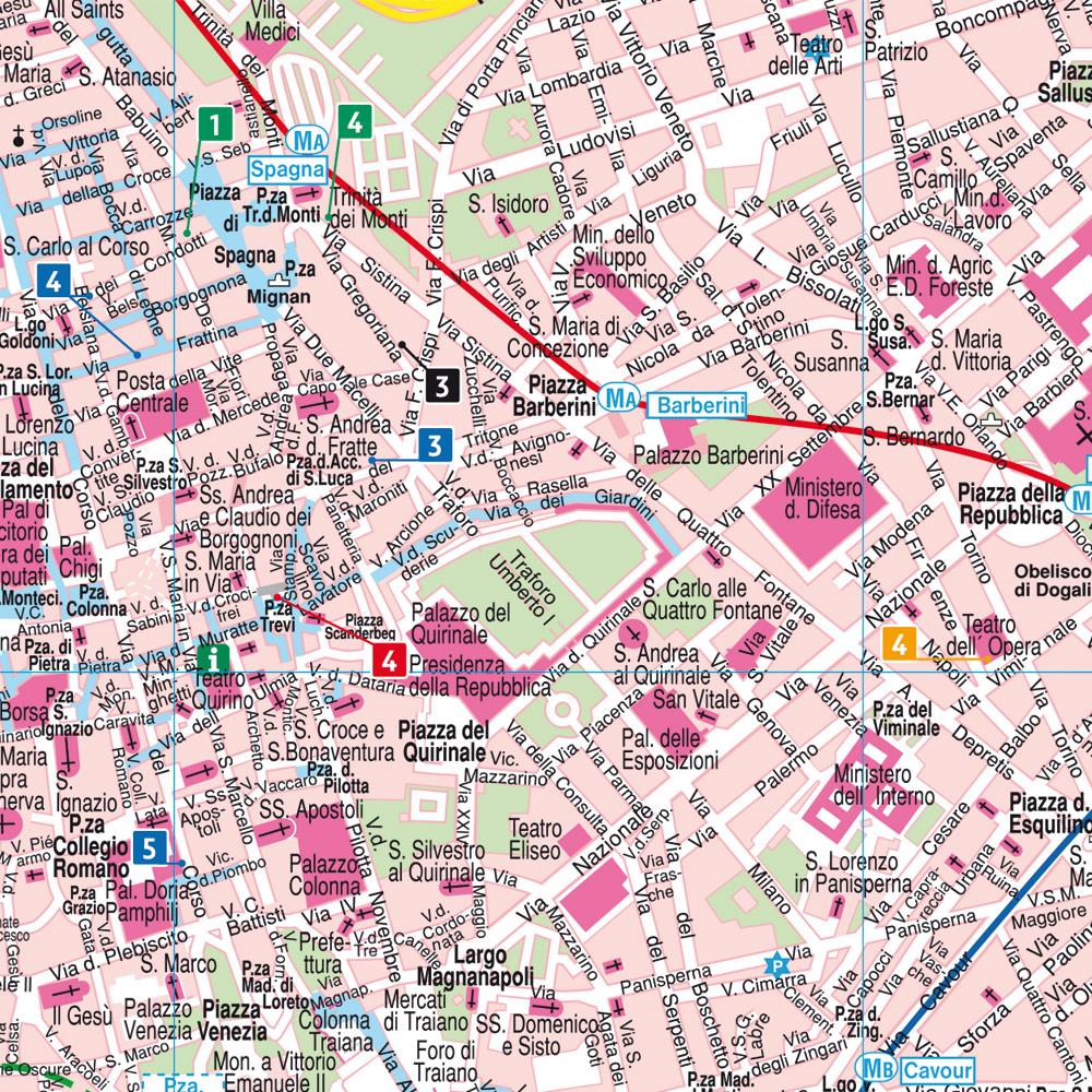 Beispielinhalt (Bild) Rom, Stadtplan 1:10.000, freytag & berndt
