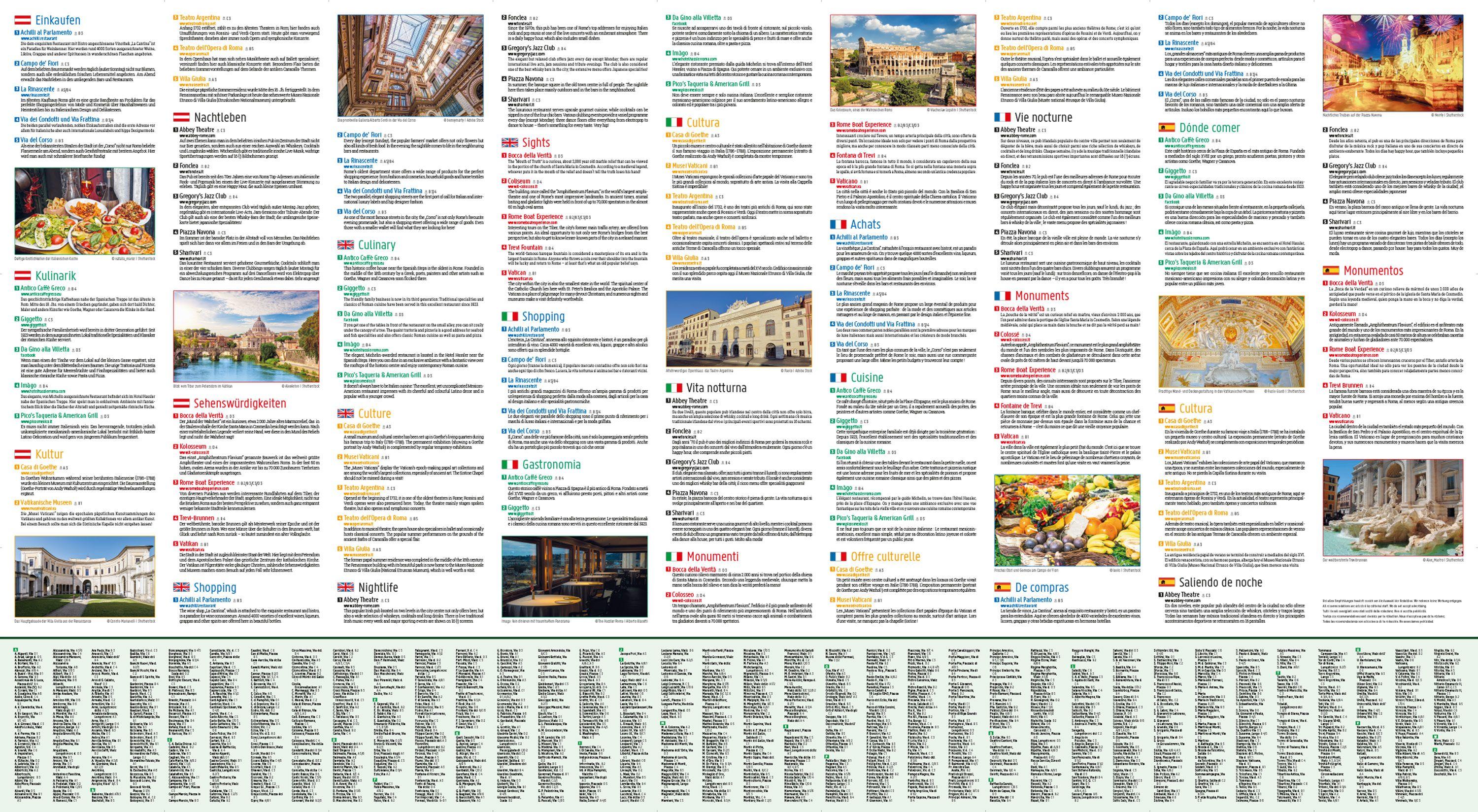 Beispielinhalt (Bild) Rom, Stadtplan 1:10.000, freytag & berndt