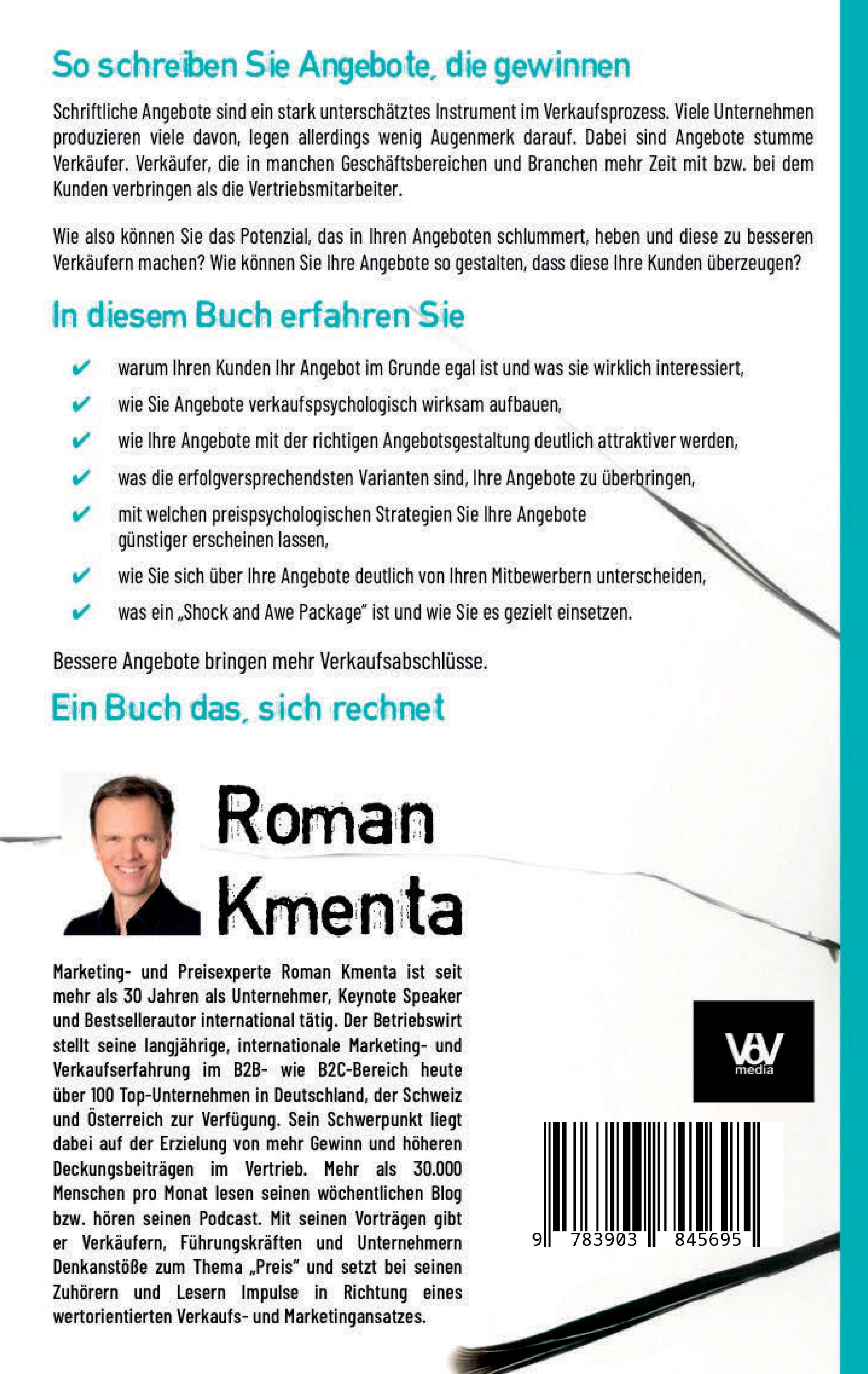 Rückseitencover Angebote schreiben, die verkaufen