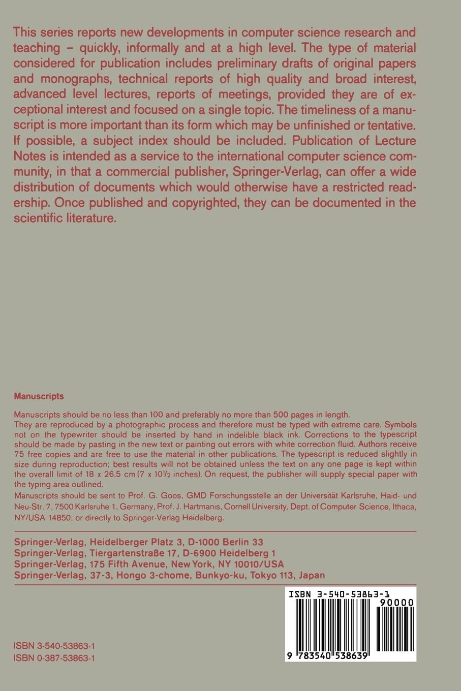 Rückseitencover Advances in Petri Nets 1990