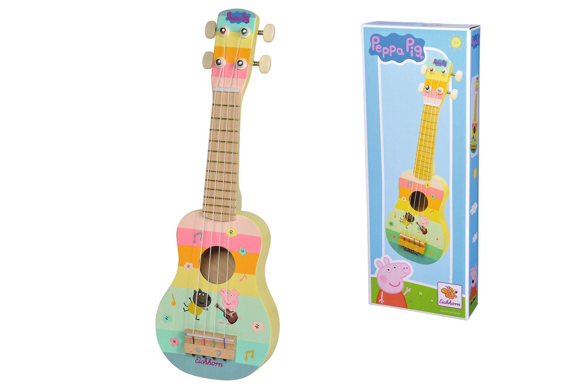 Vorderes Coverbild Peppa Pig Holz Ukulele 43cm