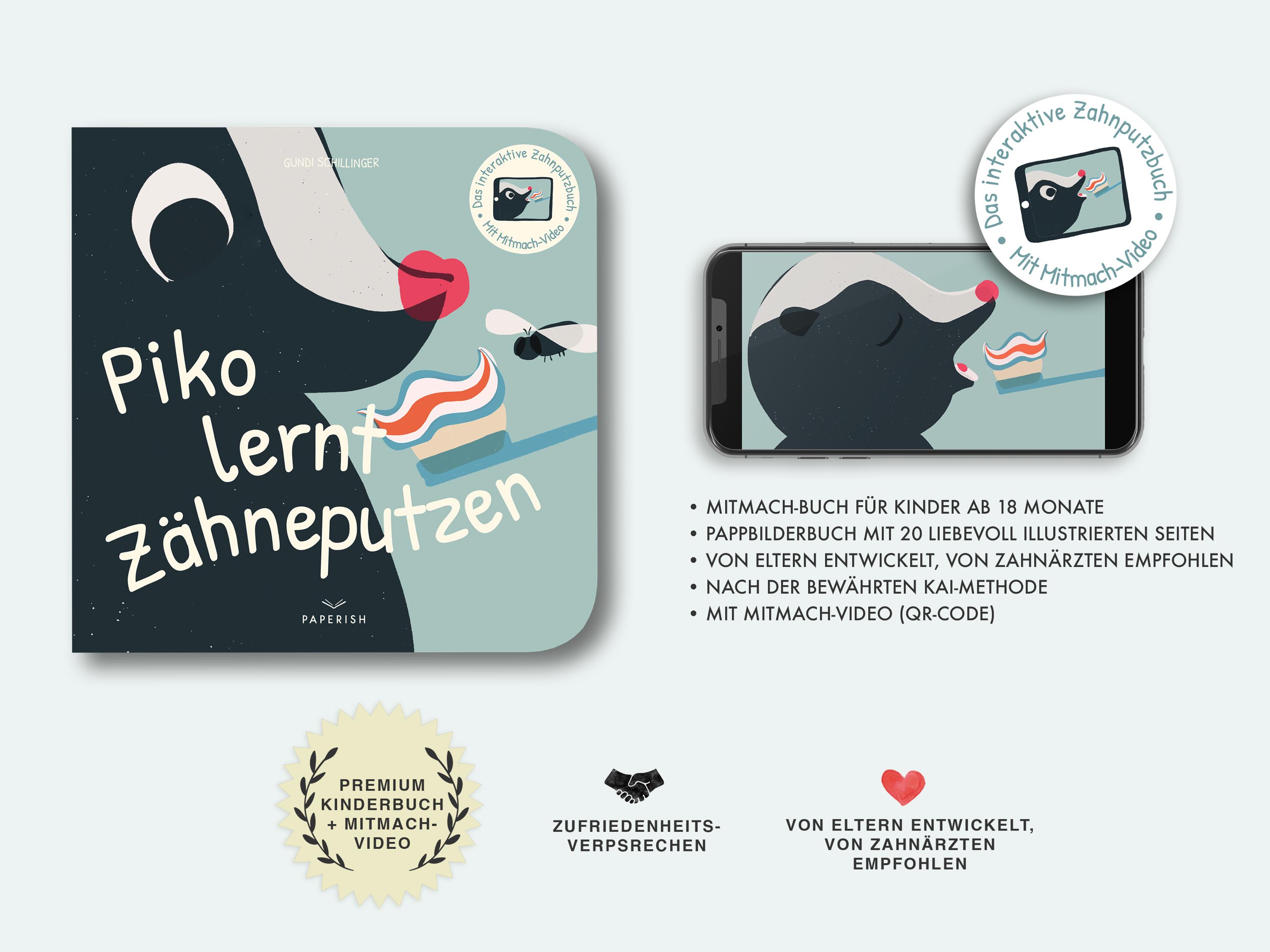 Beispielinhalt (Bild) Piko lernt Zähneputzen