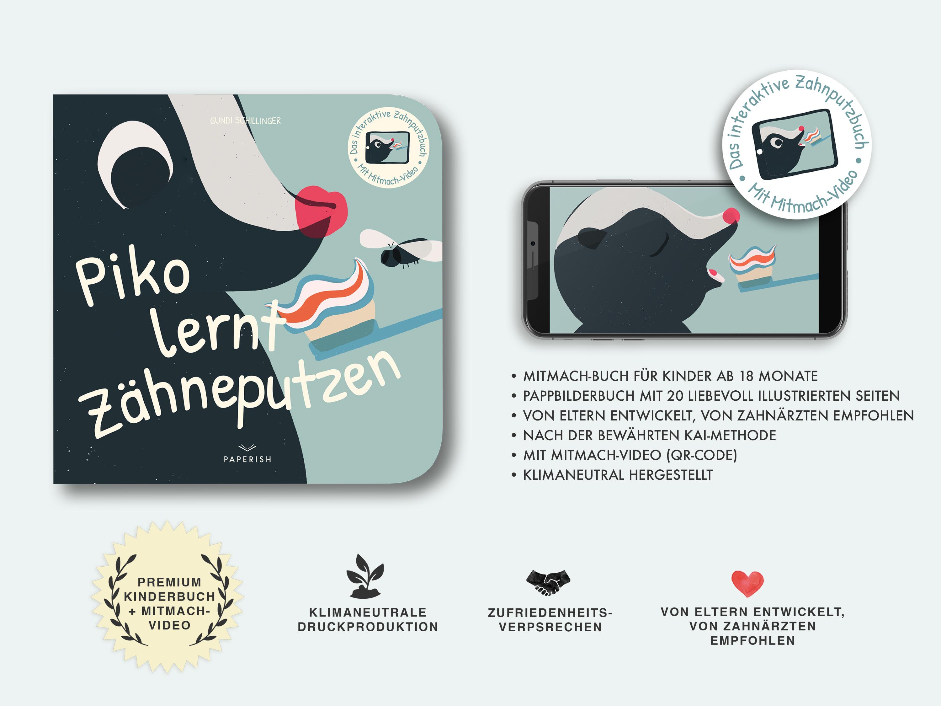 Beispielinhalt (Bild) Piko lernt Zähneputzen