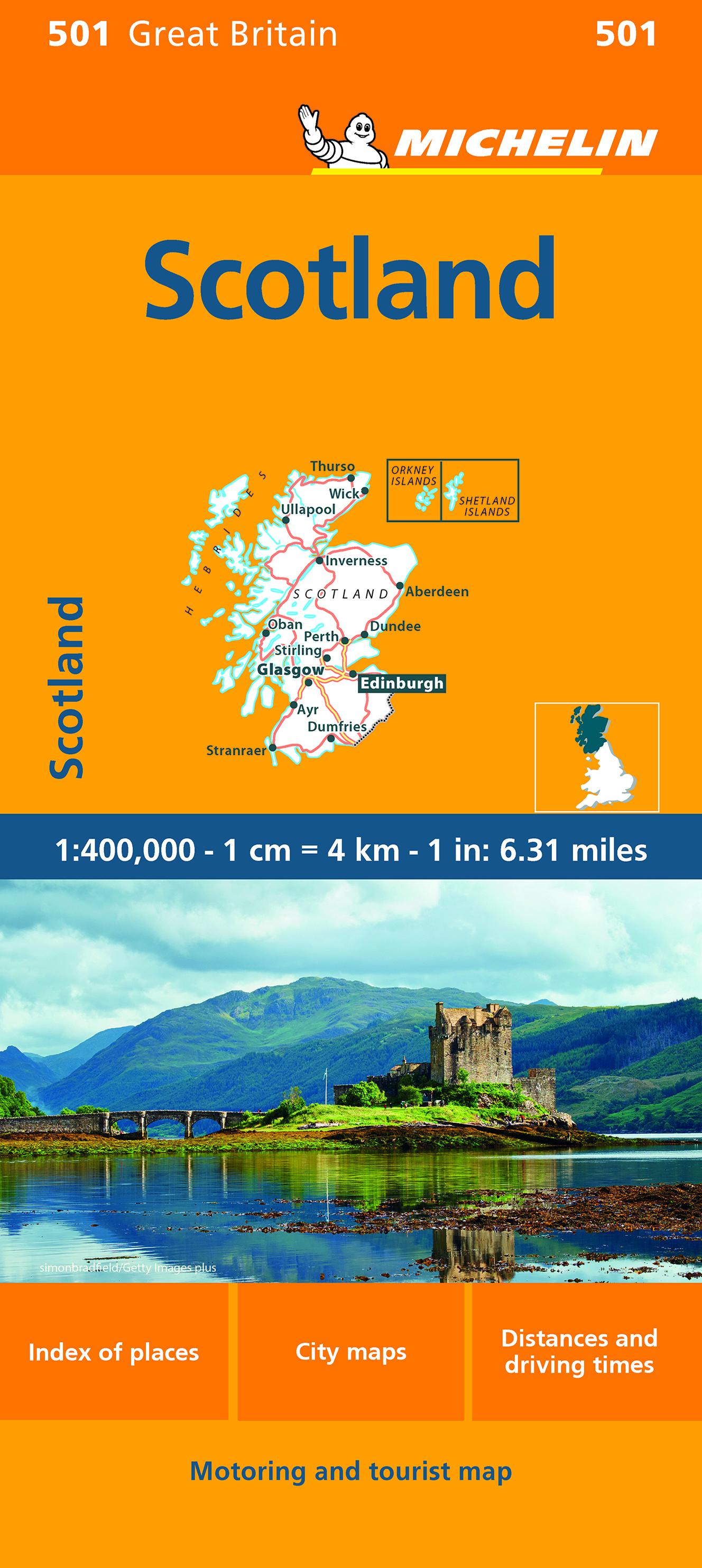 Vorderes Coverbild Scotland - Michelin Regional Map 501
