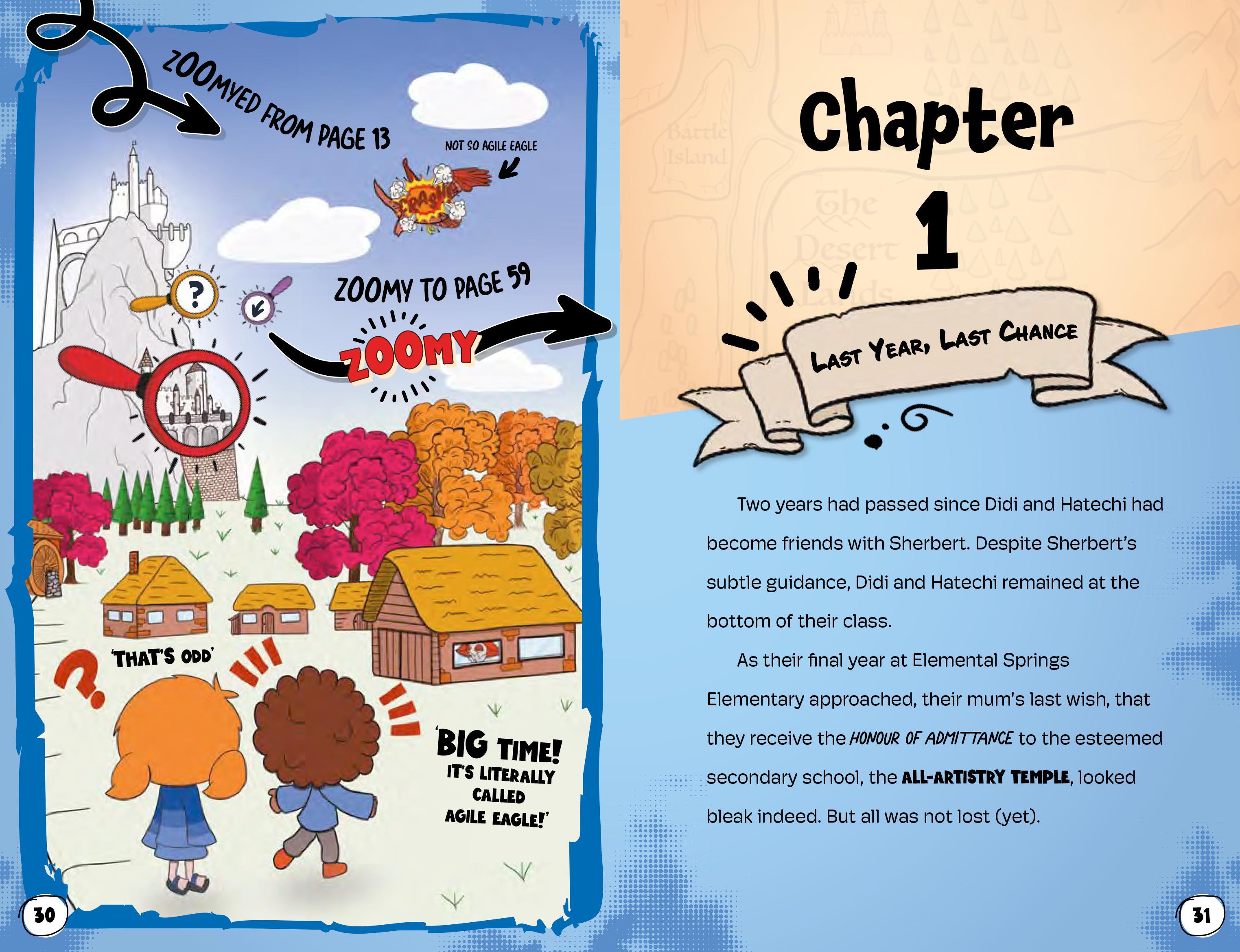 Beispielinhalt (Bild) Sherbert and the Partly Digested Amulet of Power