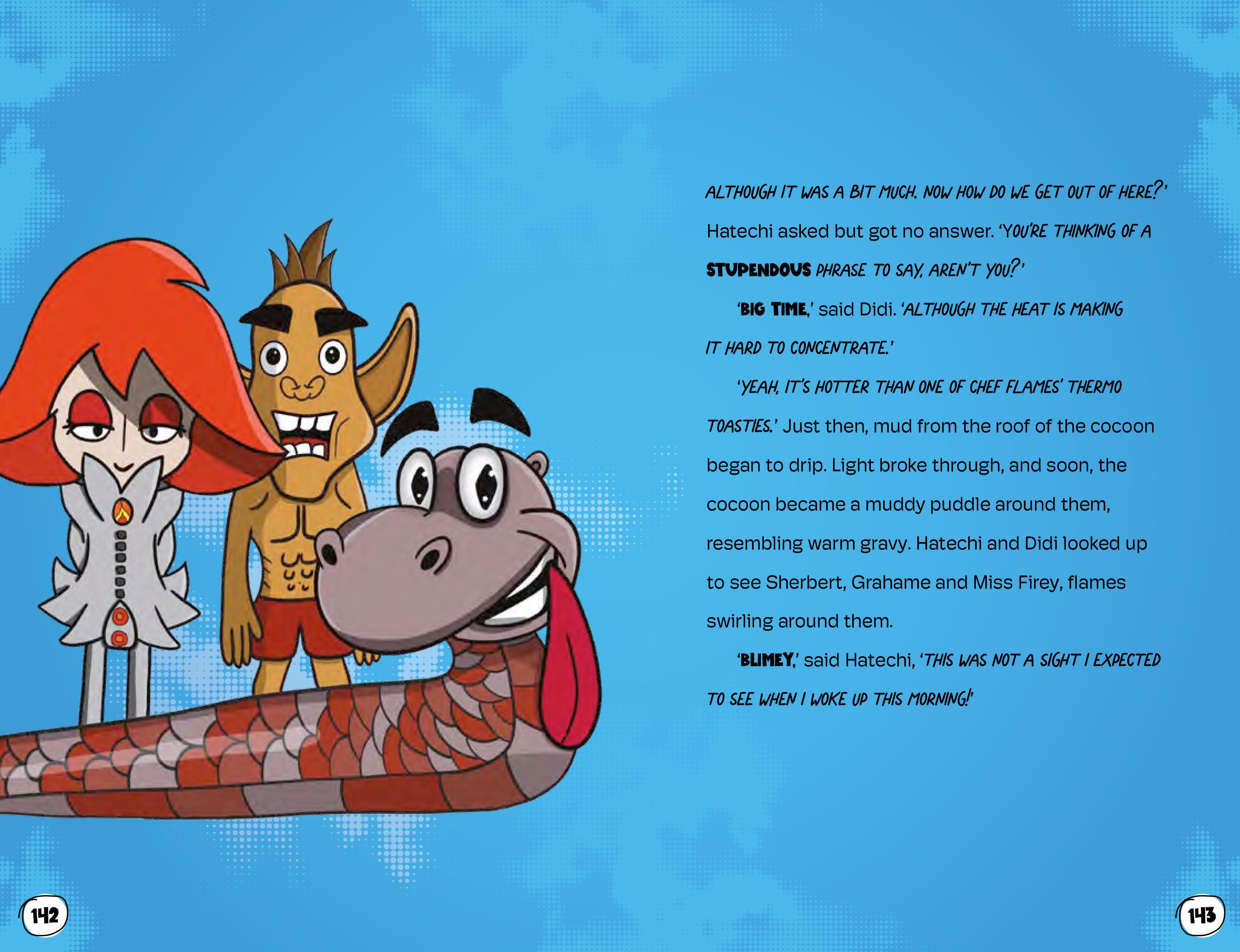 Beispielinhalt (Bild) Sherbert and the Partly Digested Amulet of Power