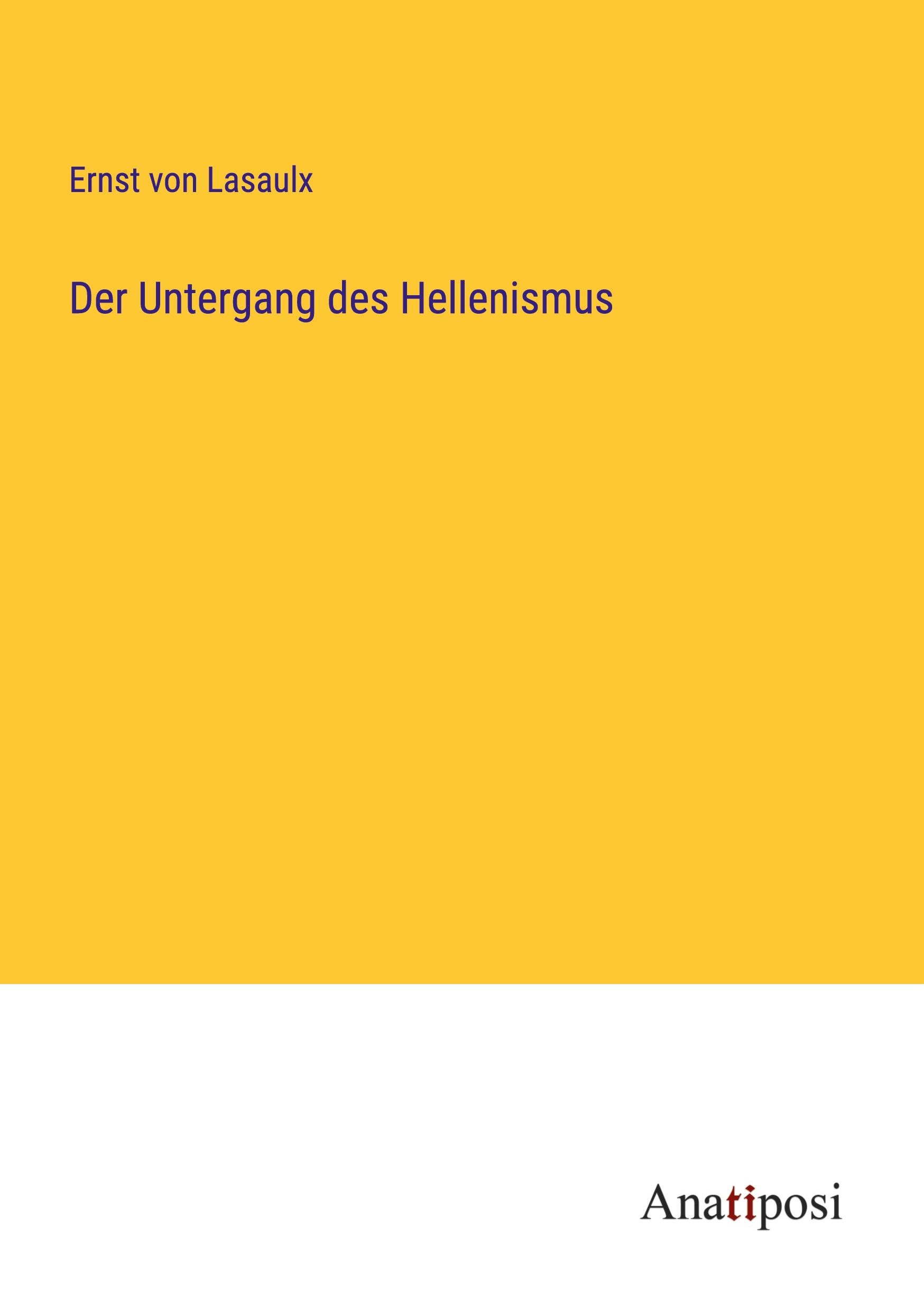 Vorderes Coverbild Der Untergang des Hellenismus