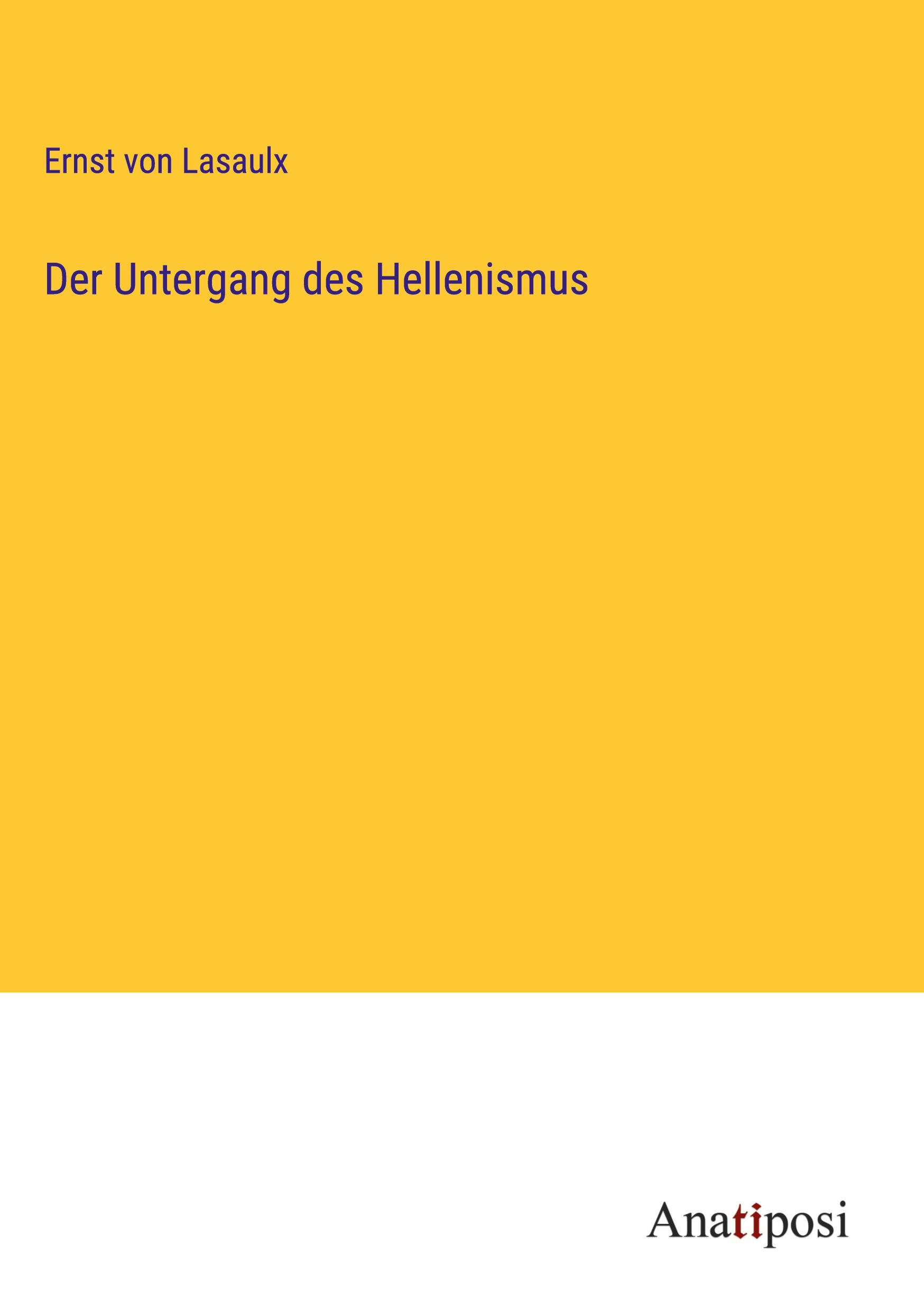 Vorderes Coverbild Der Untergang des Hellenismus