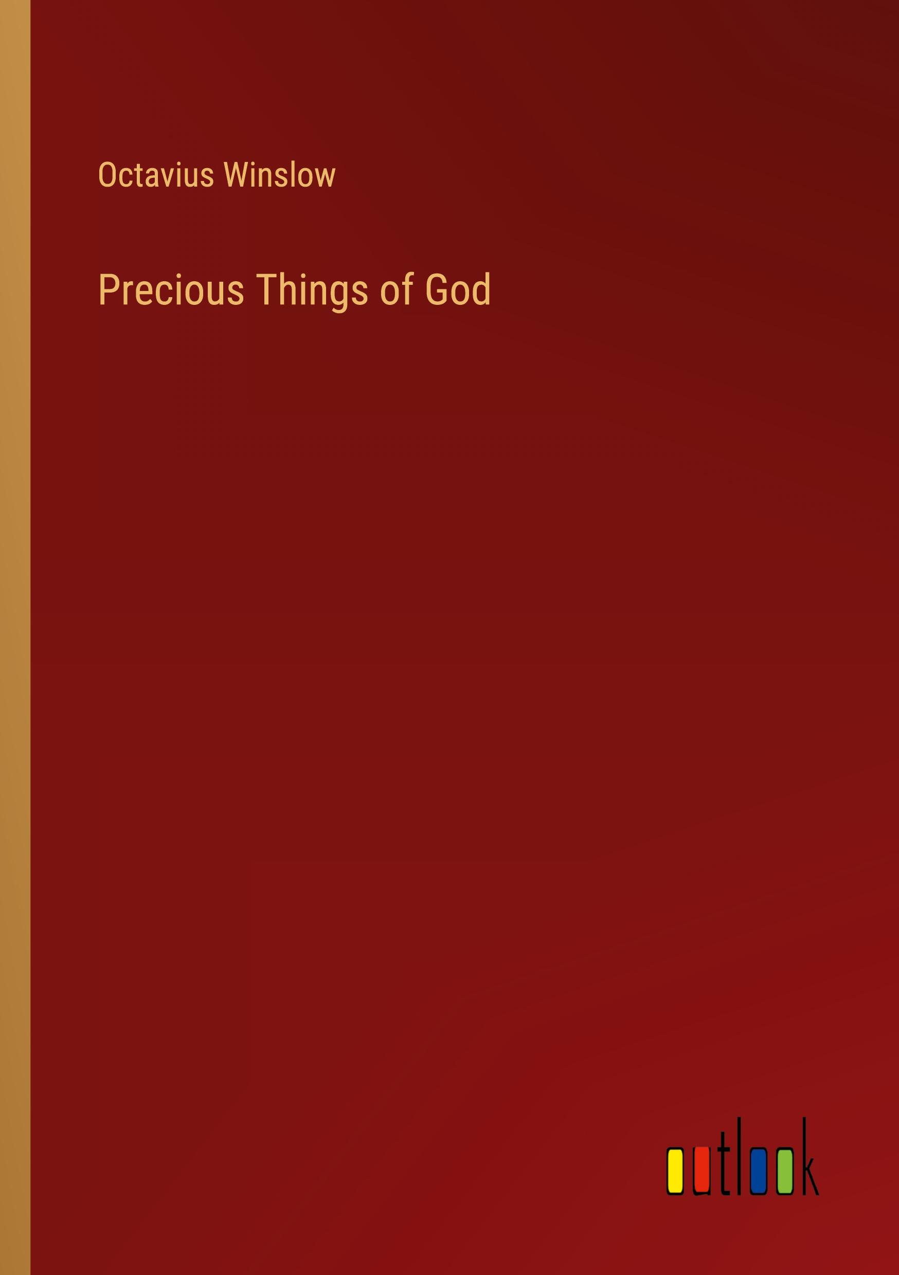 Vorderes Coverbild Precious Things of God