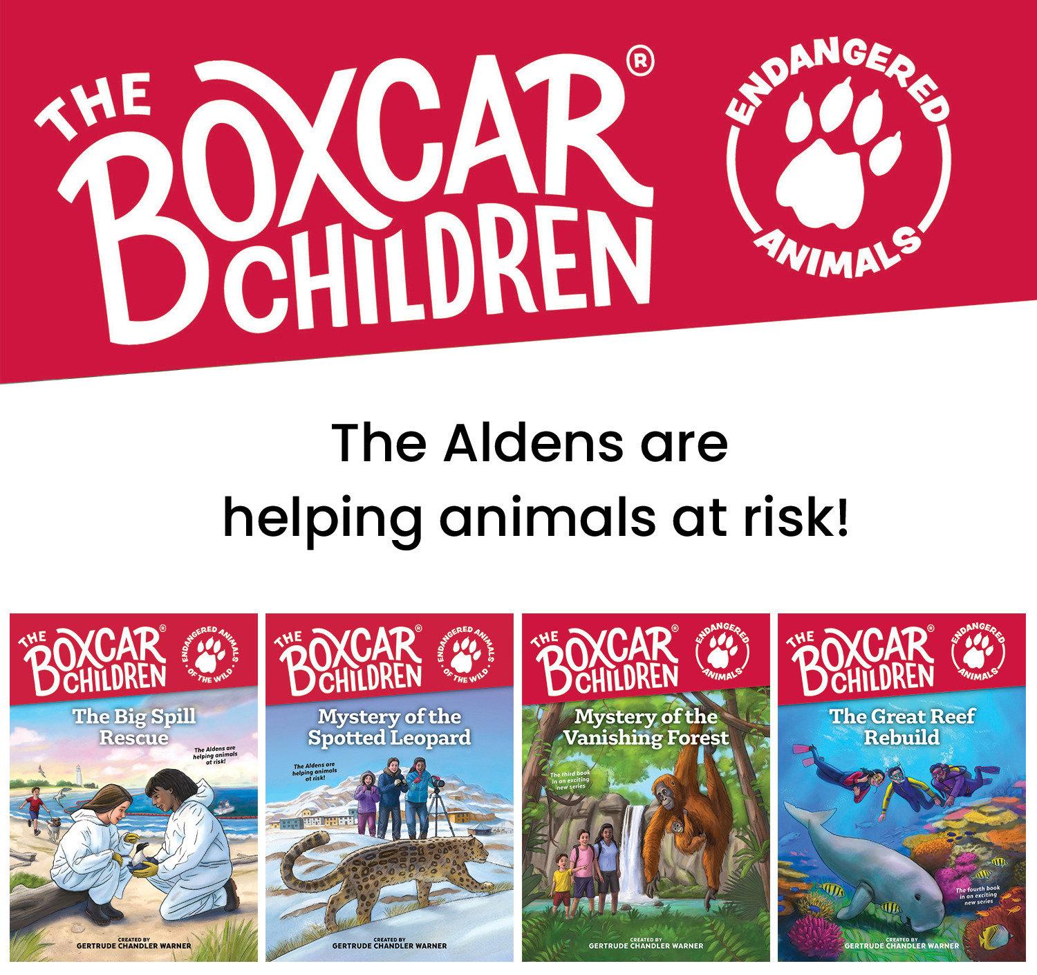 Vorderes Coverbild The Boxcar Children Endangered Animals 4-Book Set