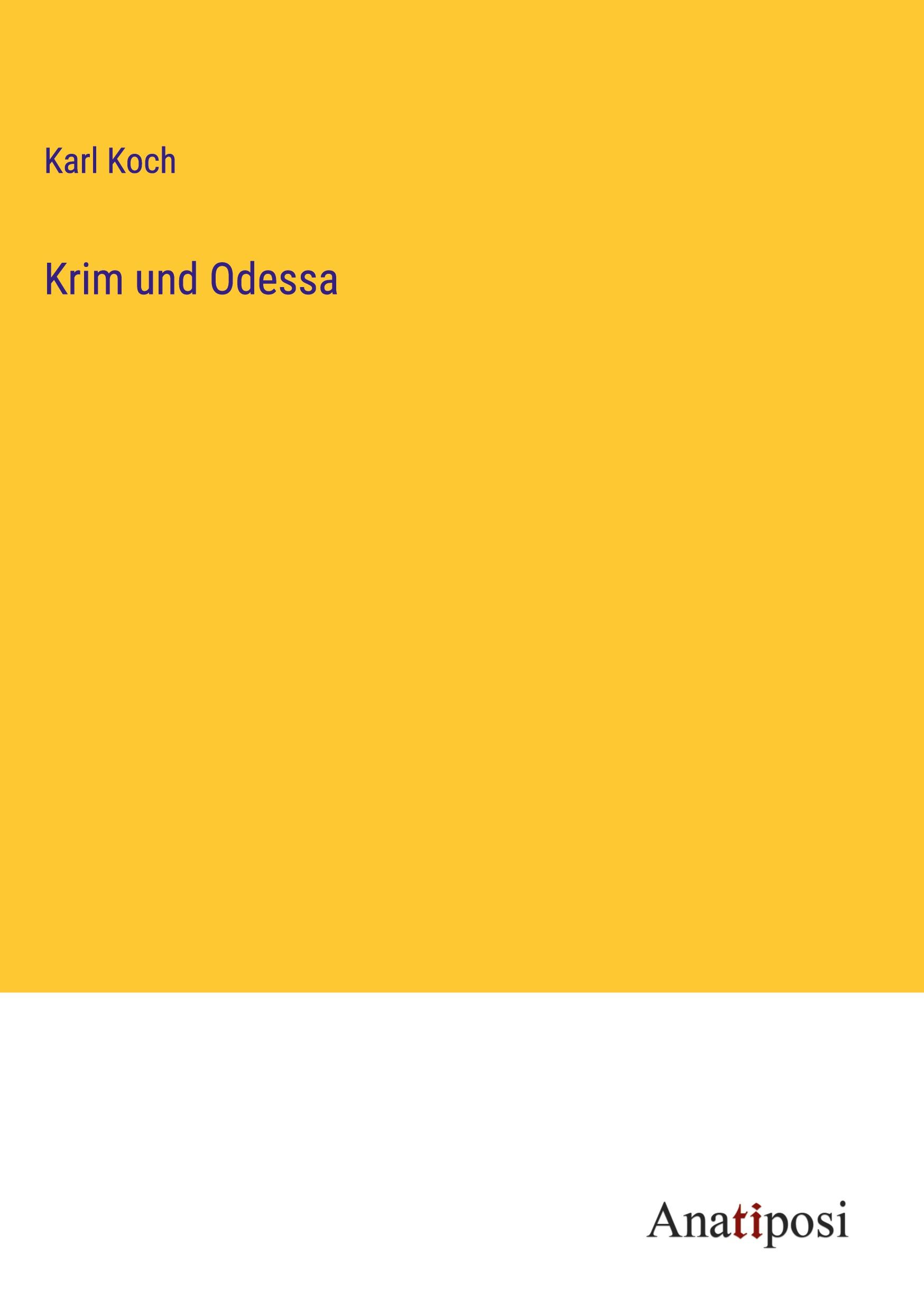 Vorderes Coverbild Krim und Odessa
