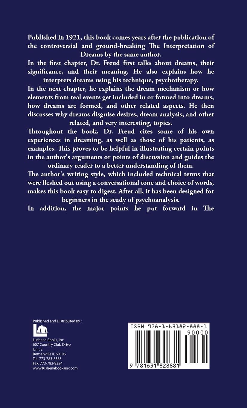 Rückseitencover Dream Psychology Psychoanalysis for Beginners