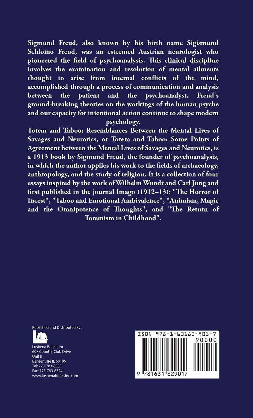 Rückseitencover Totem and Taboo Resemblances Between the Psychic Lives of Savages and Neurotics