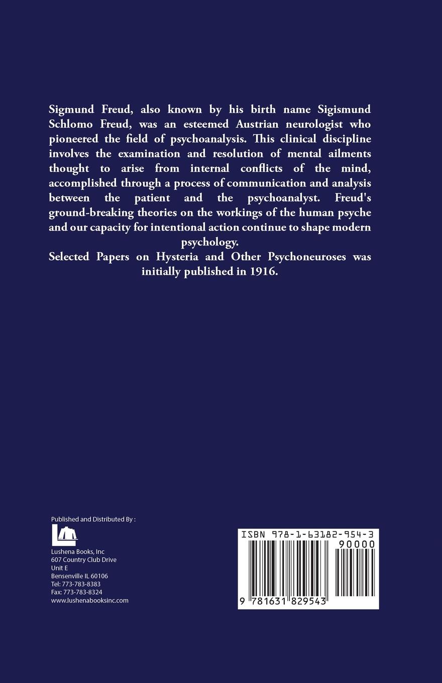 Rückseitencover Selected Papers on Hysteria and Other Psychoneuroses
