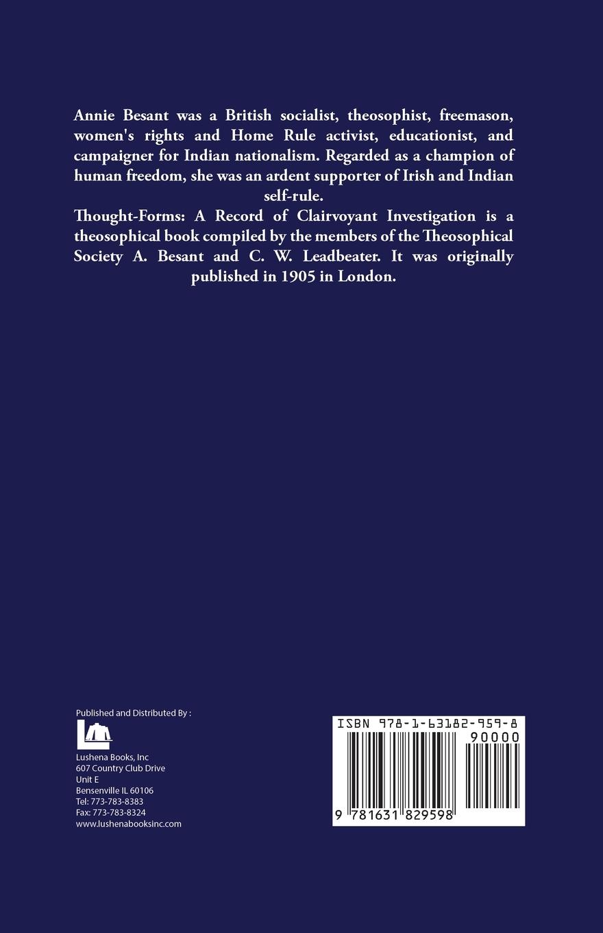 Rückseitencover Thought-Forms