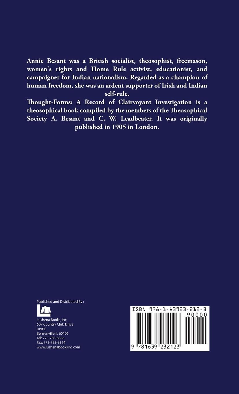 Rückseitencover Thought-Forms