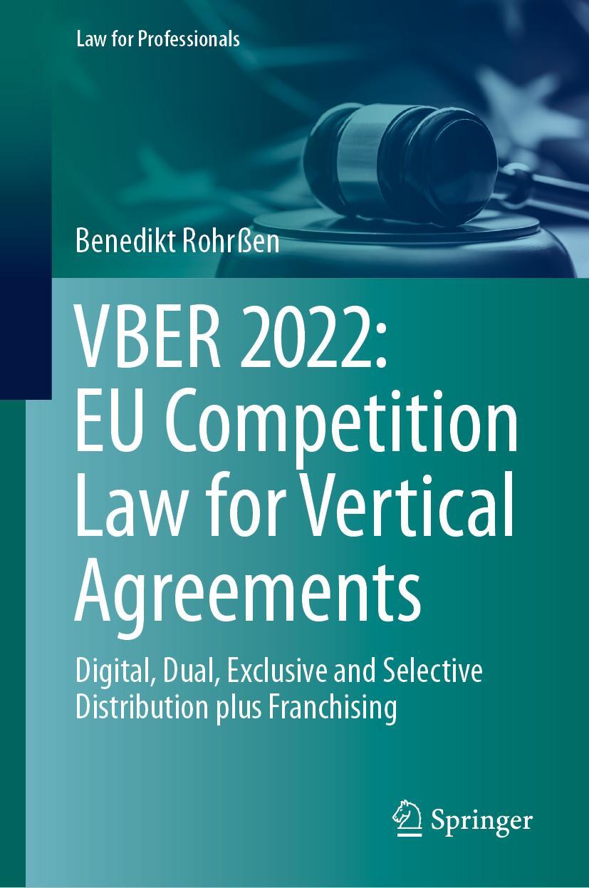 Vorderes Coverbild VBER 2022:  EU Competition Law for Vertical Agreements
