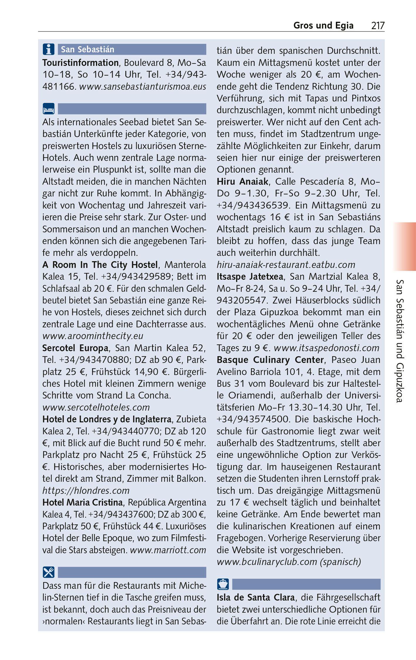 Beispielinhalt (Bild) TRESCHER Reiseführer Baskenland