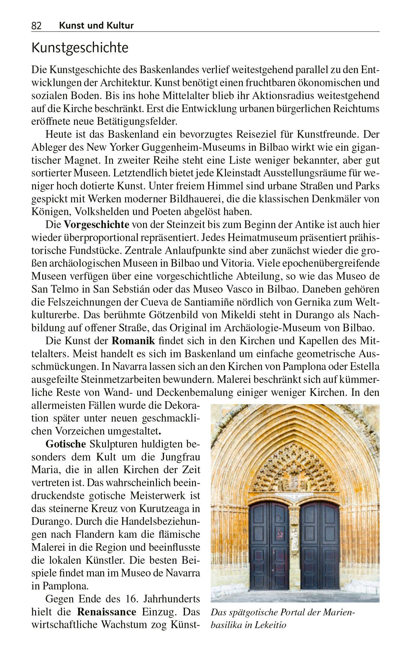 Beispielinhalt (Bild) TRESCHER Reiseführer Baskenland