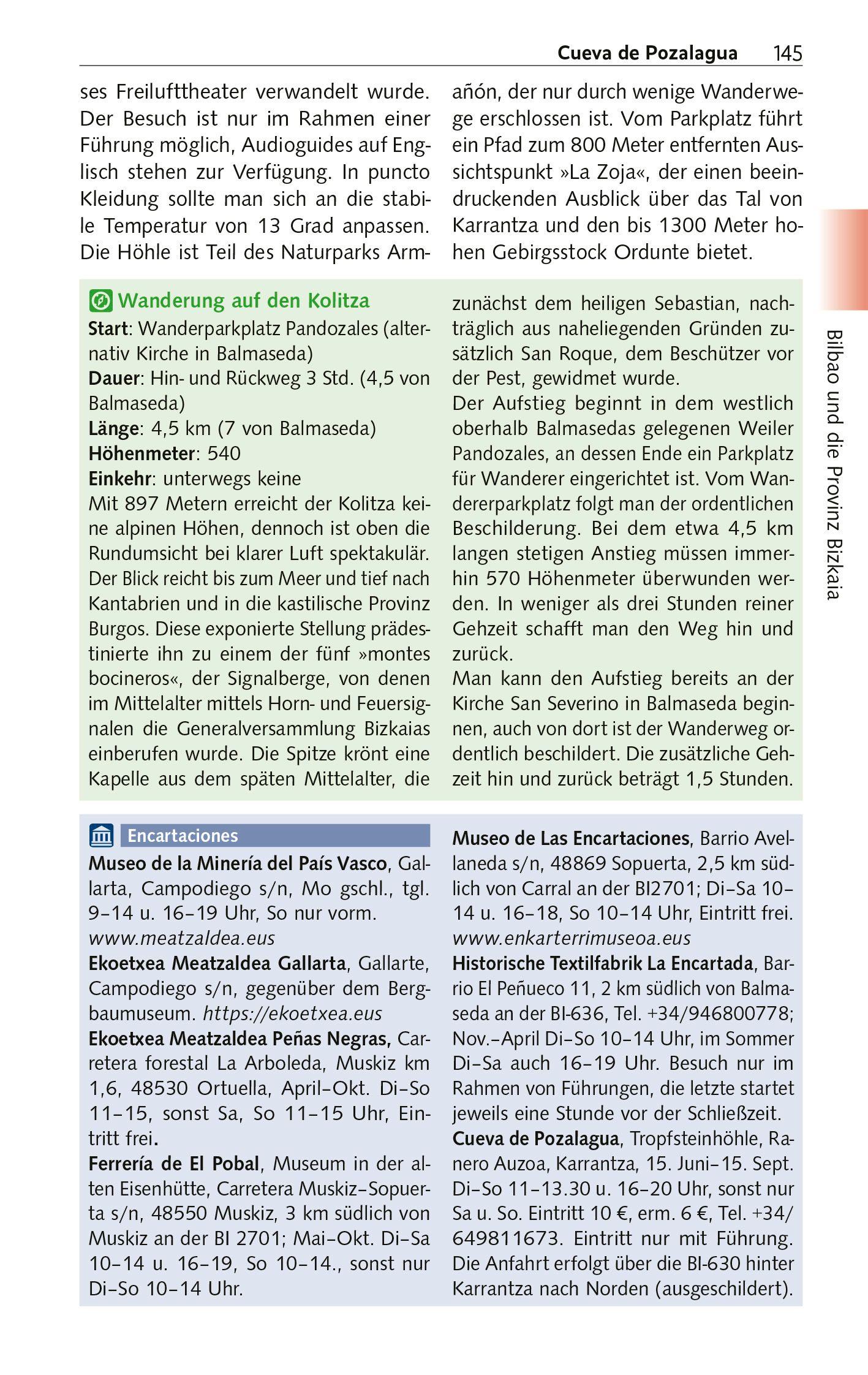 Beispielinhalt (Bild) TRESCHER Reiseführer Baskenland