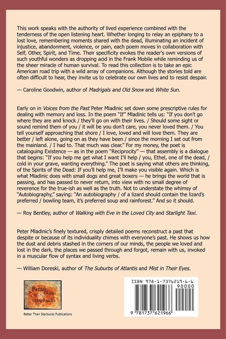 Rückseitencover Voices from the Past