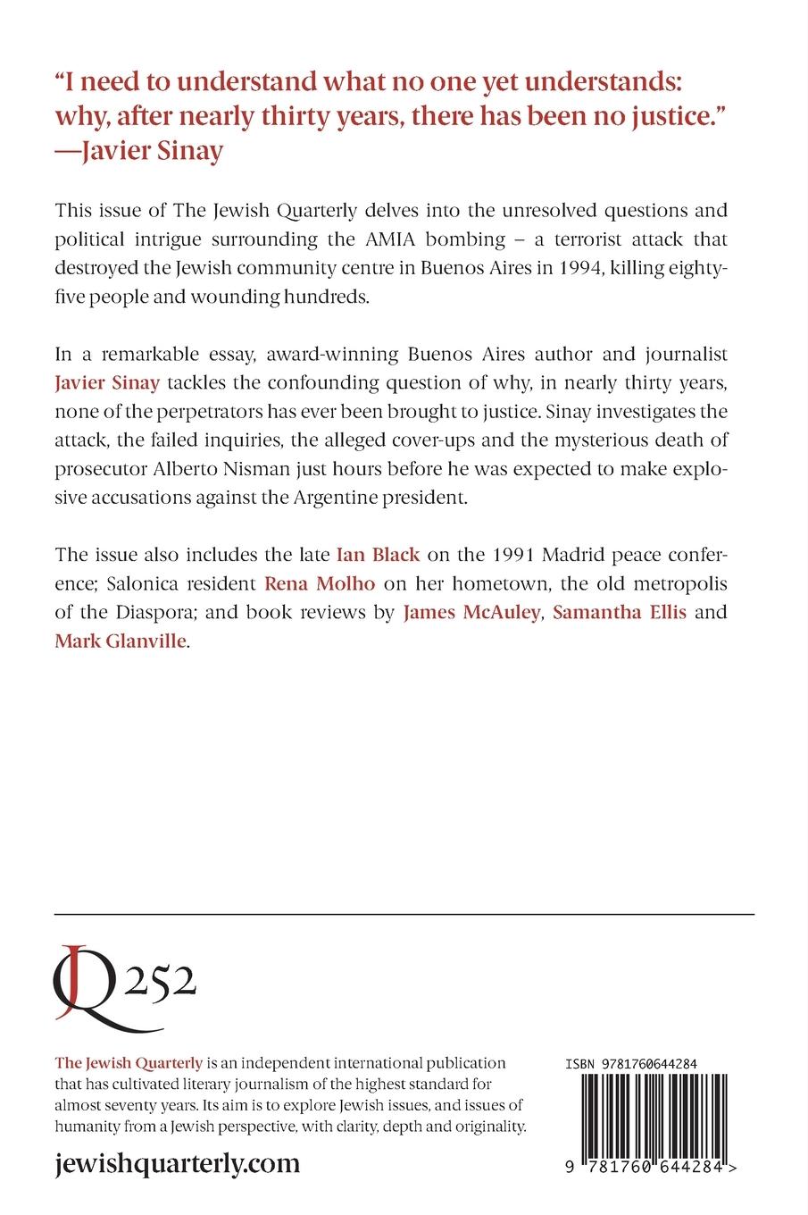 Rückseitencover The AMIA Bombing