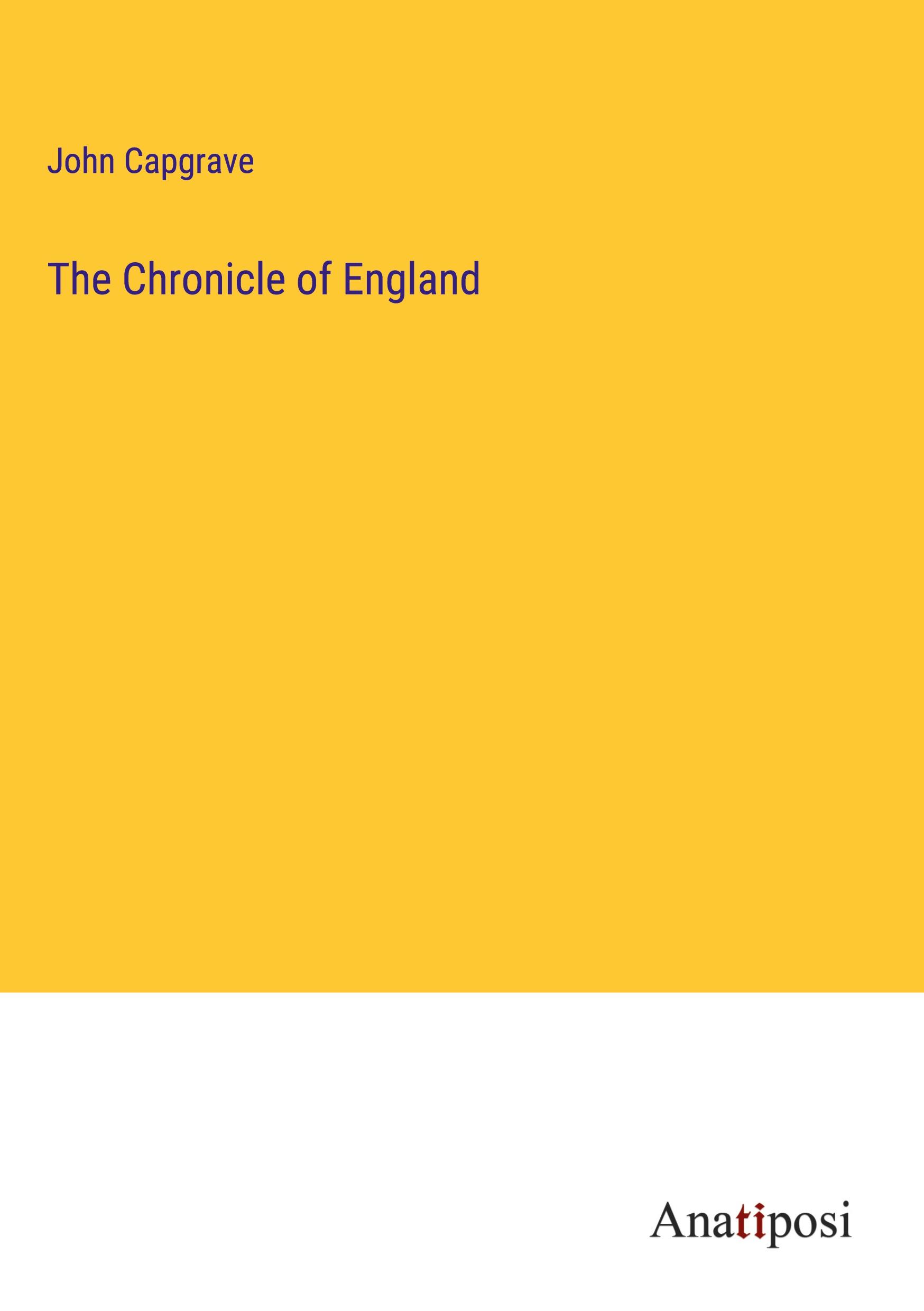 Vorderes Coverbild The Chronicle of England