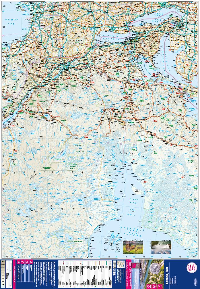 Beispielinhalt (Bild) Reise Know-How Landkarte Kanada Ost / East Canada (1:1.900.000)