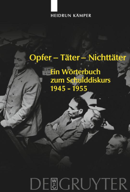 Vorderes Coverbild Opfer - Täter - Nichttäter