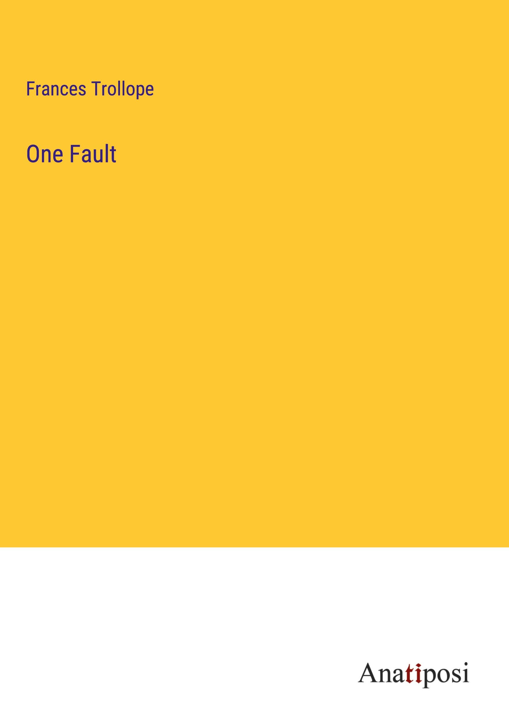 Vorderes Coverbild One Fault