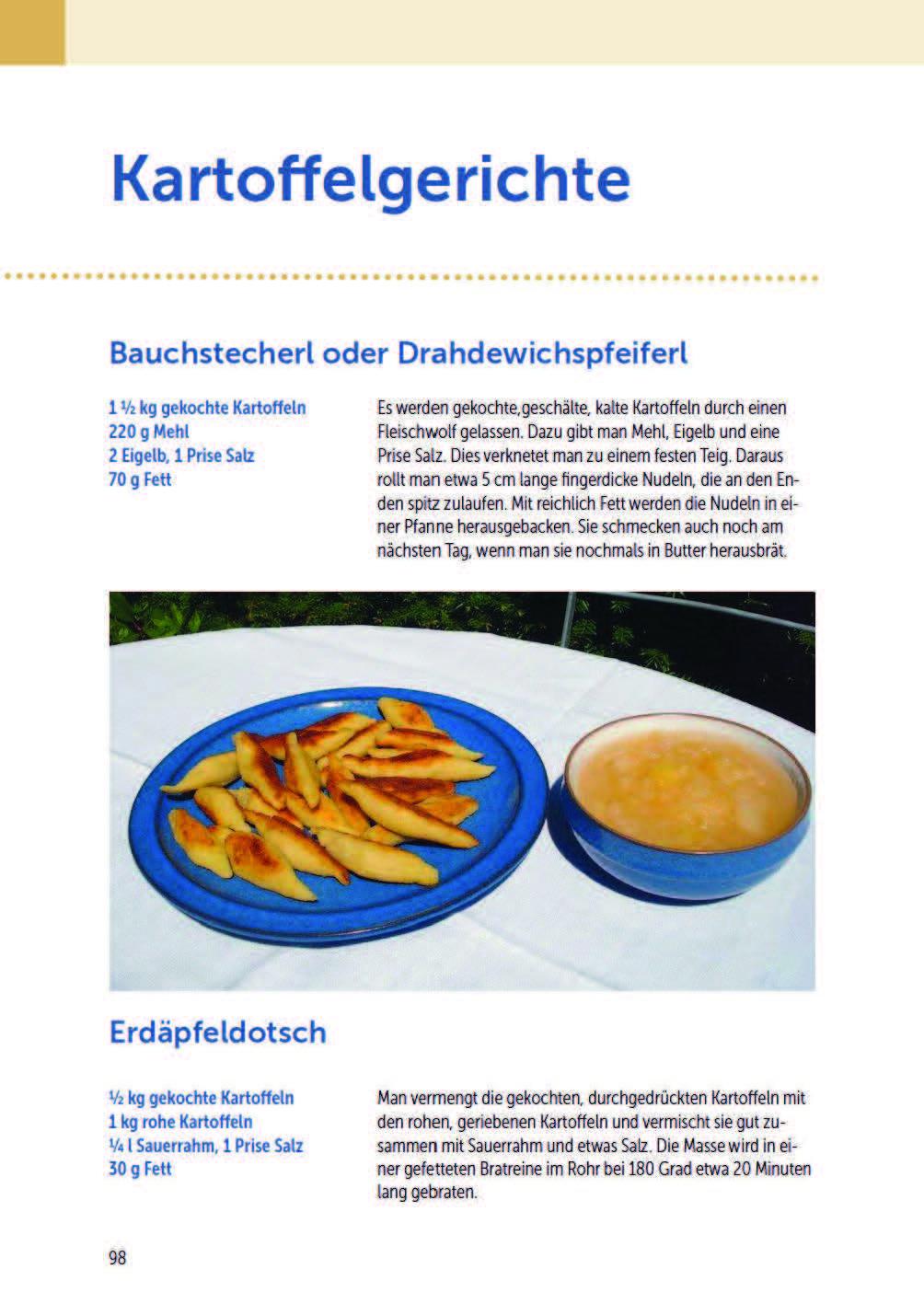 Beispielinhalt (Bild) Kartoffelsterz und Hollerkoch