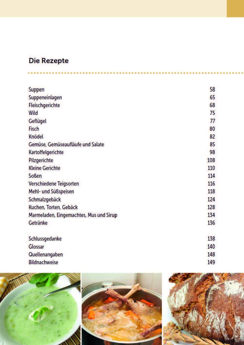 Beispielinhalt (Bild) Kartoffelsterz und Hollerkoch