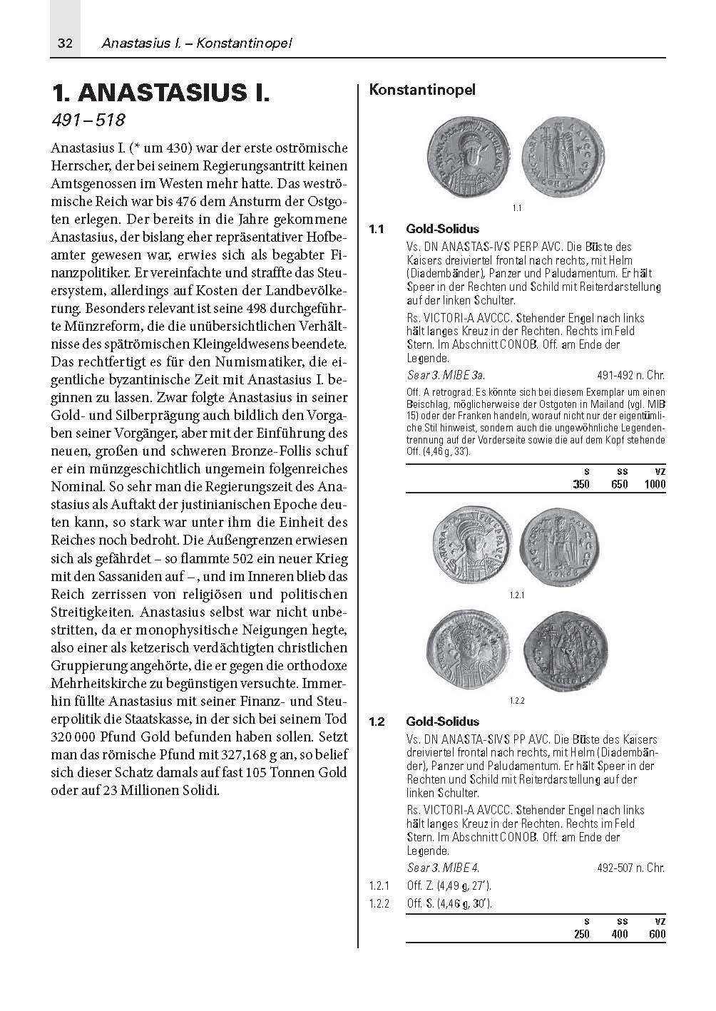Beispielinhalt (Bild) Die Münzen des Byzantinischen Reiches 491-1453