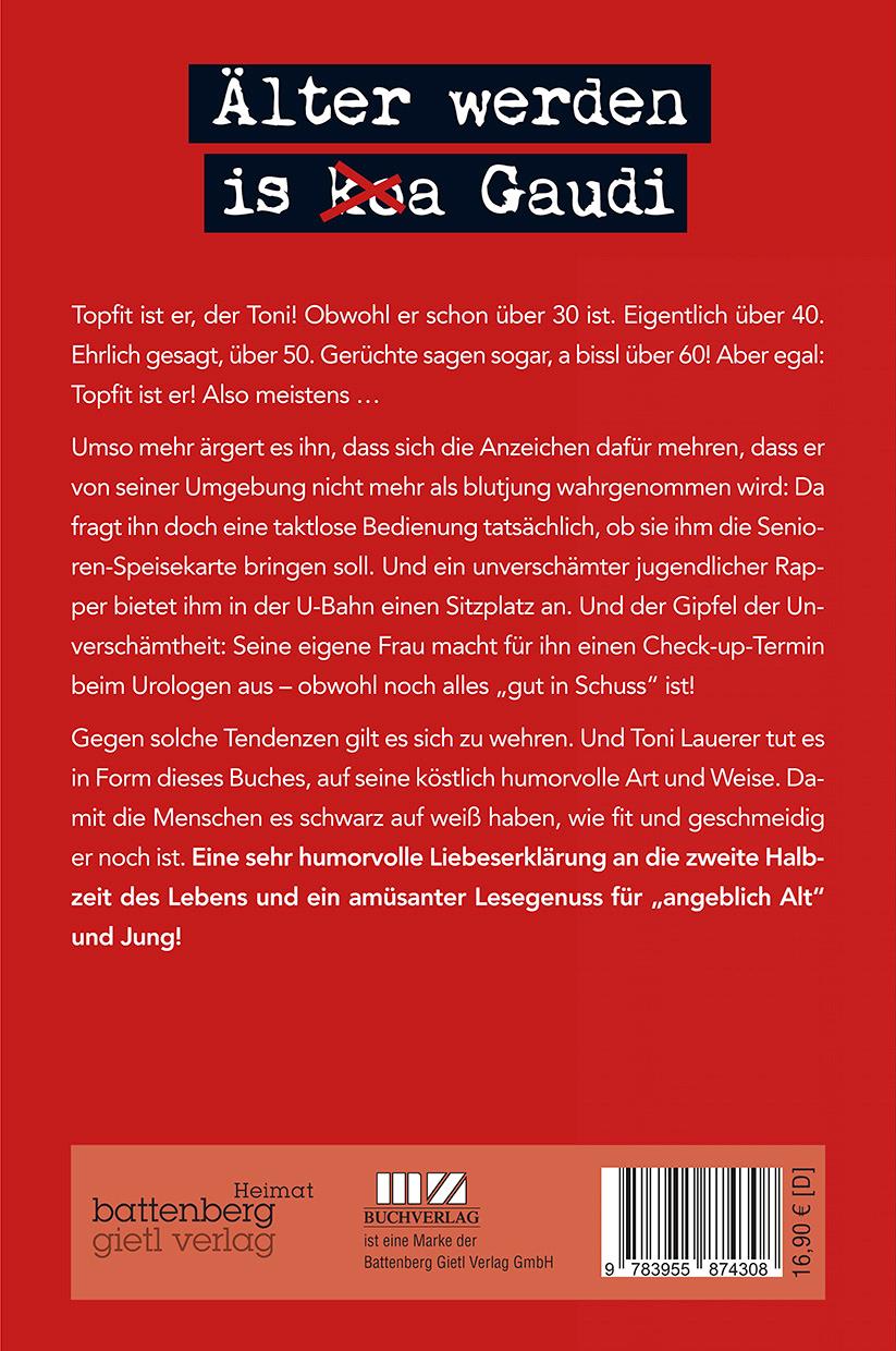 Rückseitencover Älter werden is (ko)a Gaudi