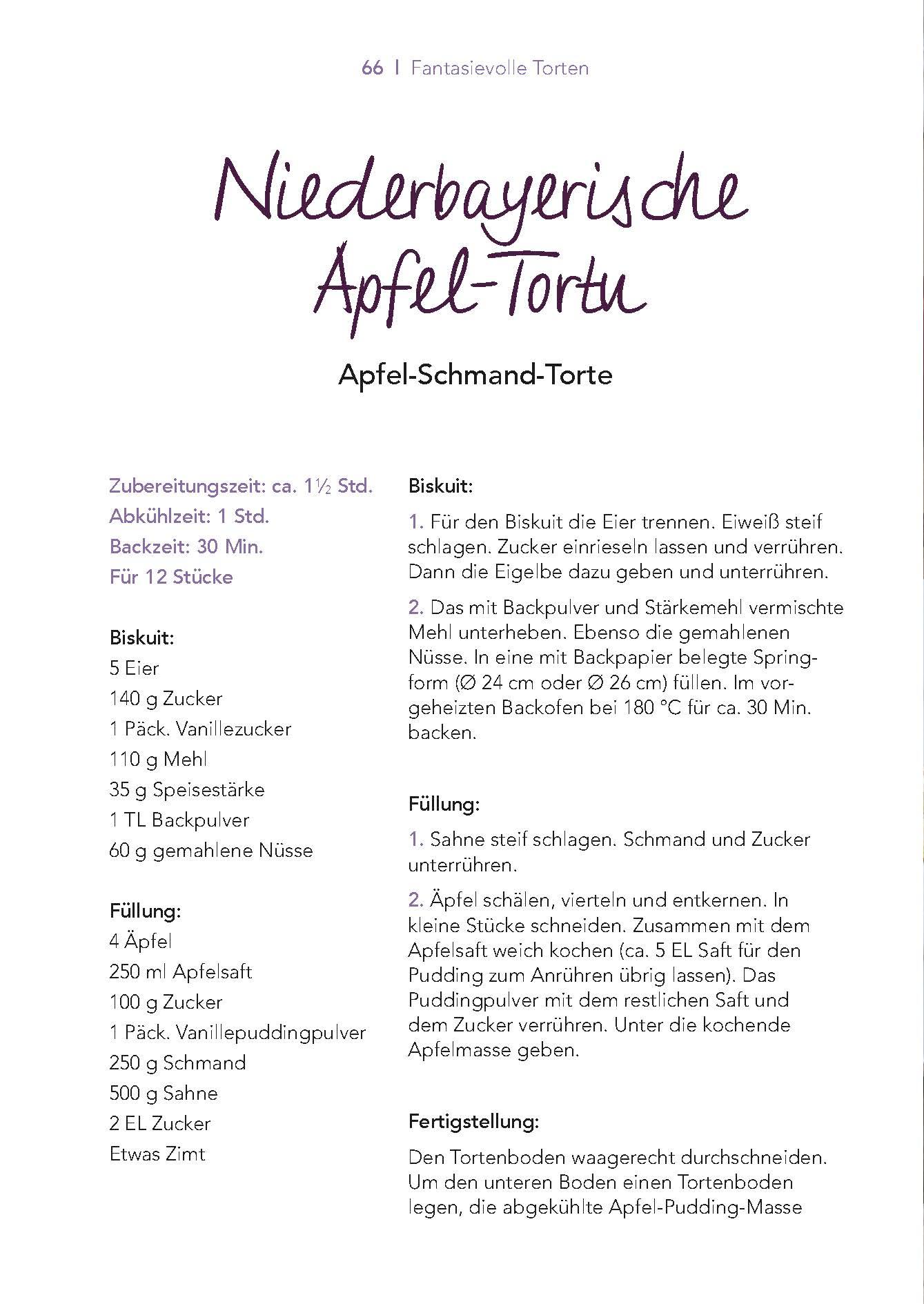 Beispielinhalt (Bild) Backrezepte aus'm Bayerischen Wald