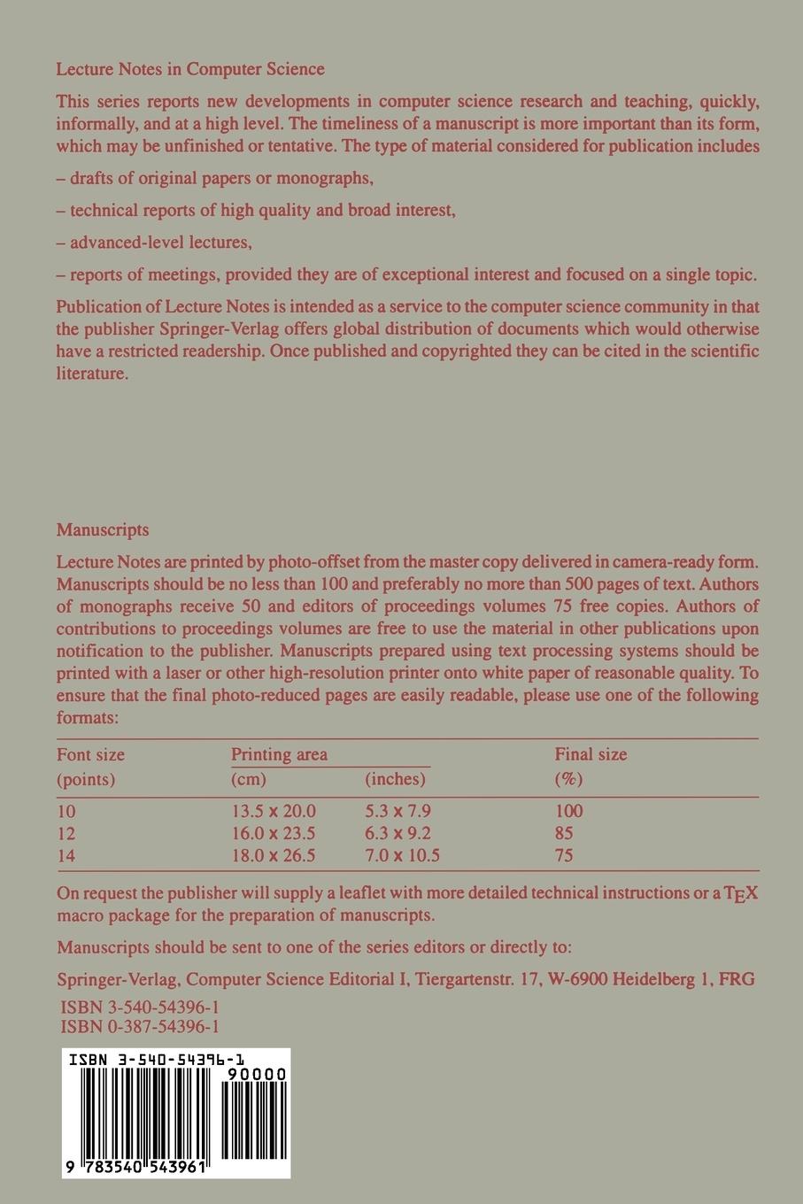 Rückseitencover Functional Programming Languages and Computer Architecture