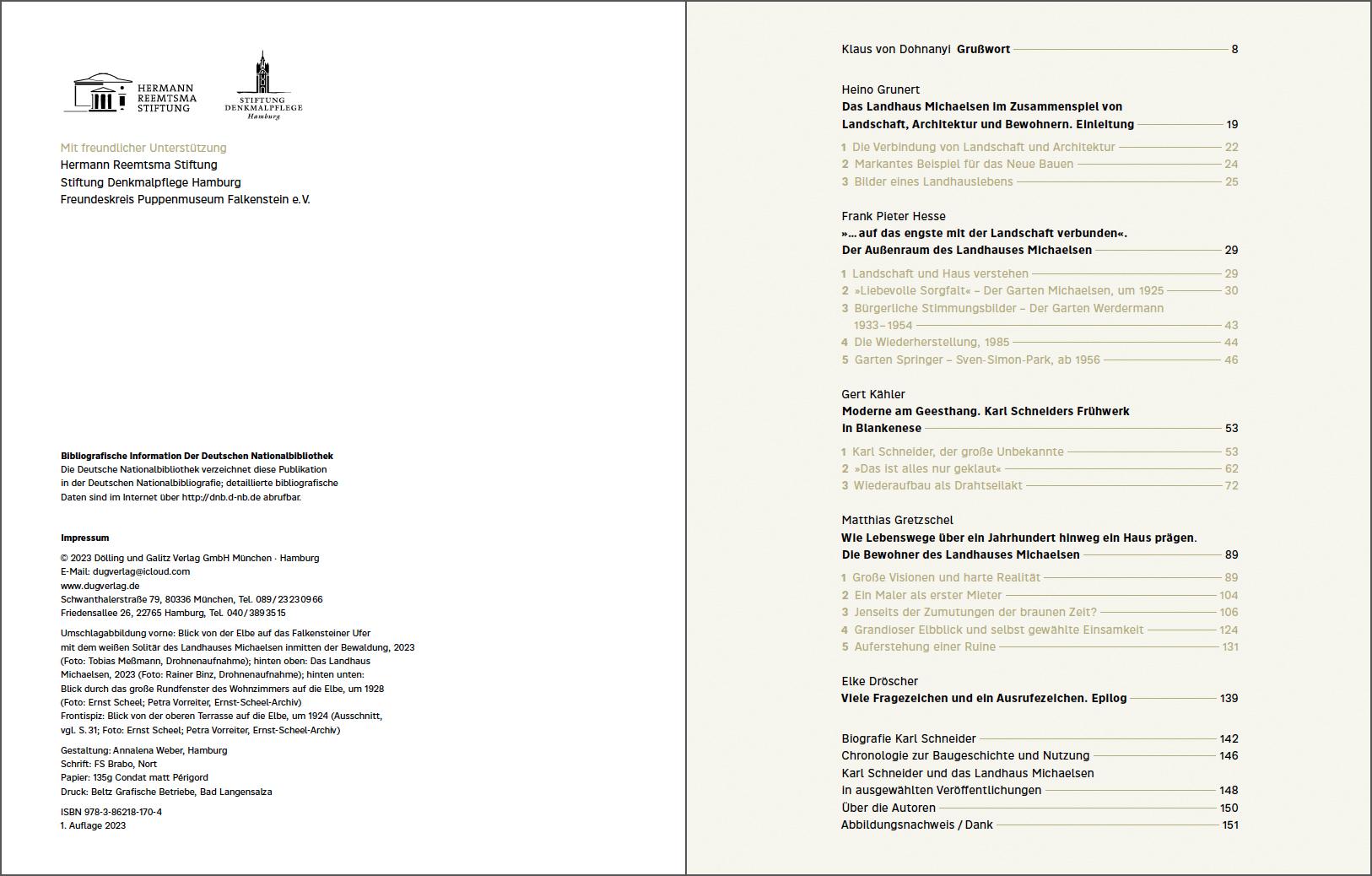 Beispielinhalt (Bild) 'Und dann der Blick ins Elbtal ...'. Karl Schneiders Landhaus Michaelsen in Hamburg