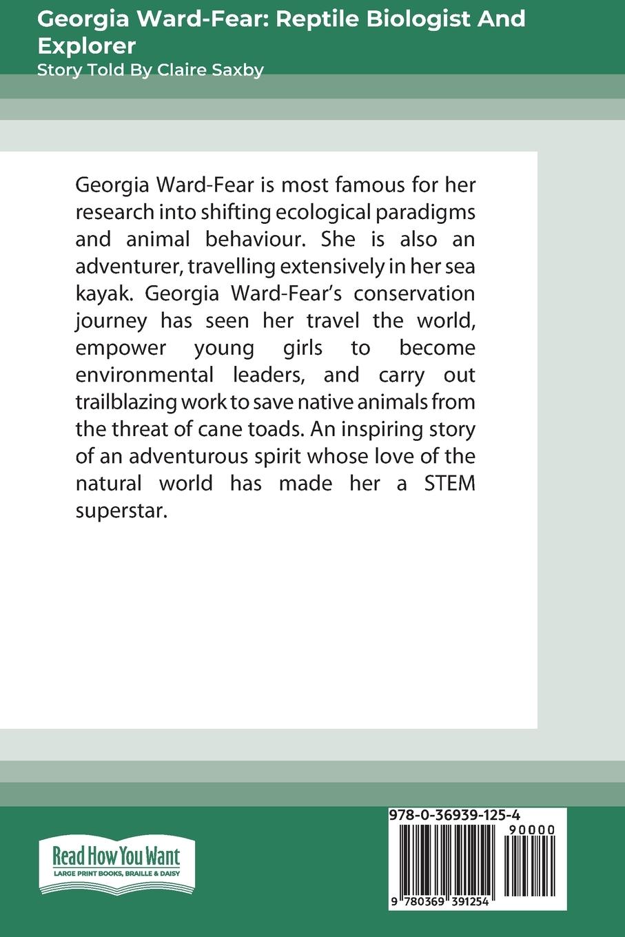 Rückseitencover Aussie STEM Stars Georgia Ward-Fear