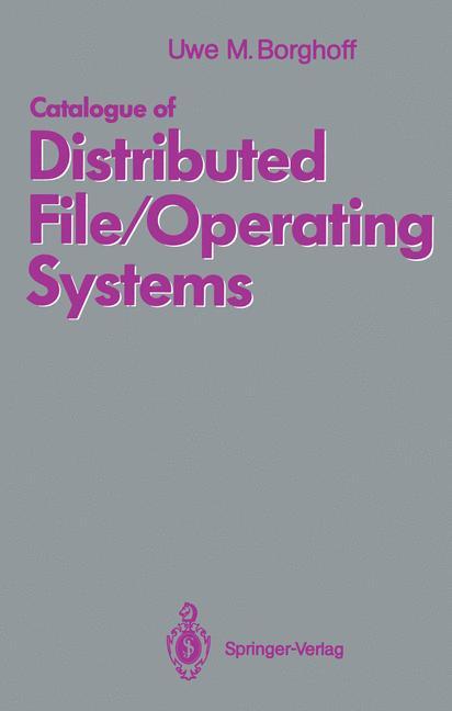 Vorderes Coverbild Catalogue of Distributed File/Operating Systems