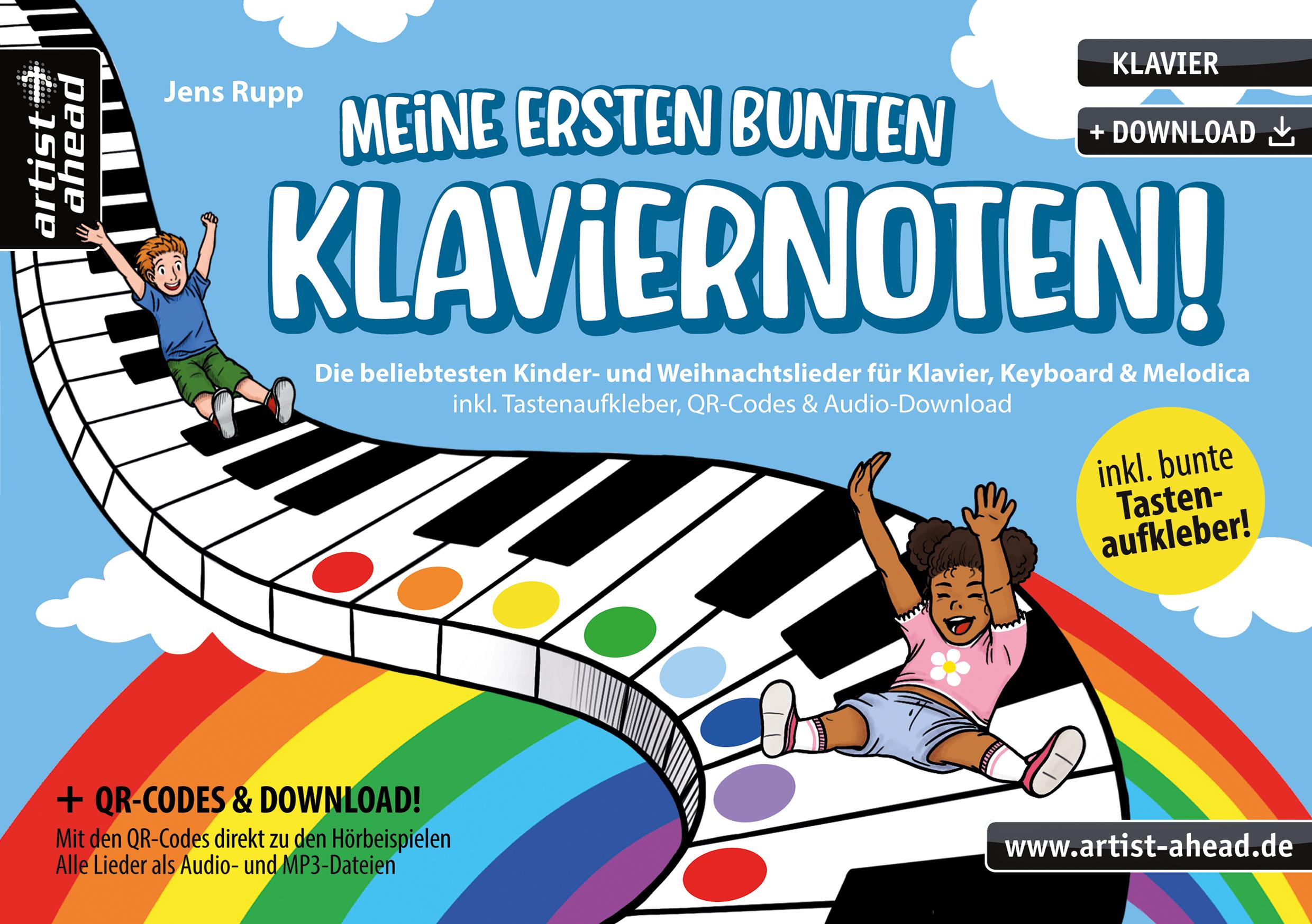 Vorderes Coverbild Meine ersten bunten Klaviernoten!