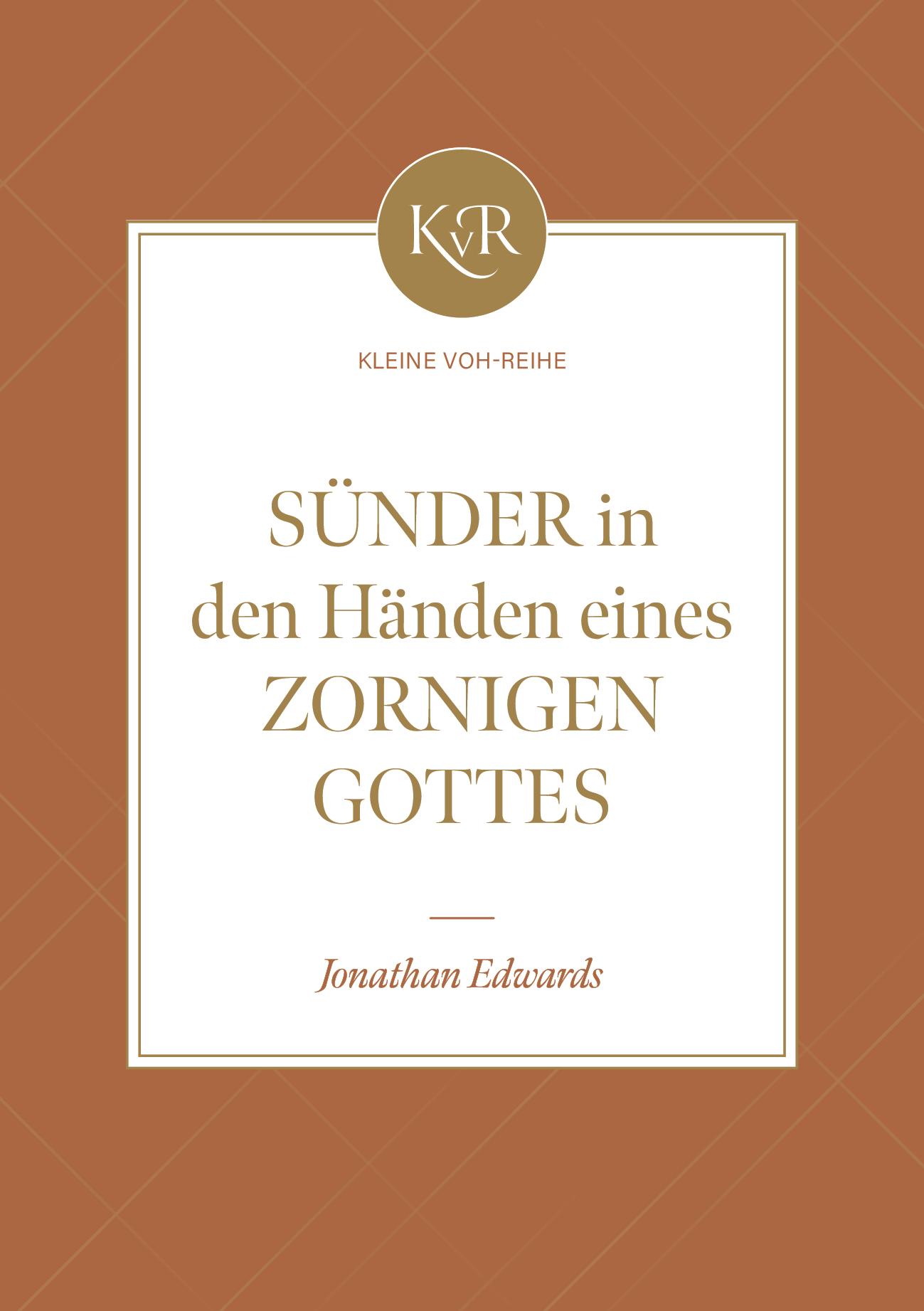 Vorderes Coverbild Sünder in den Händen eines zornigen Gottes