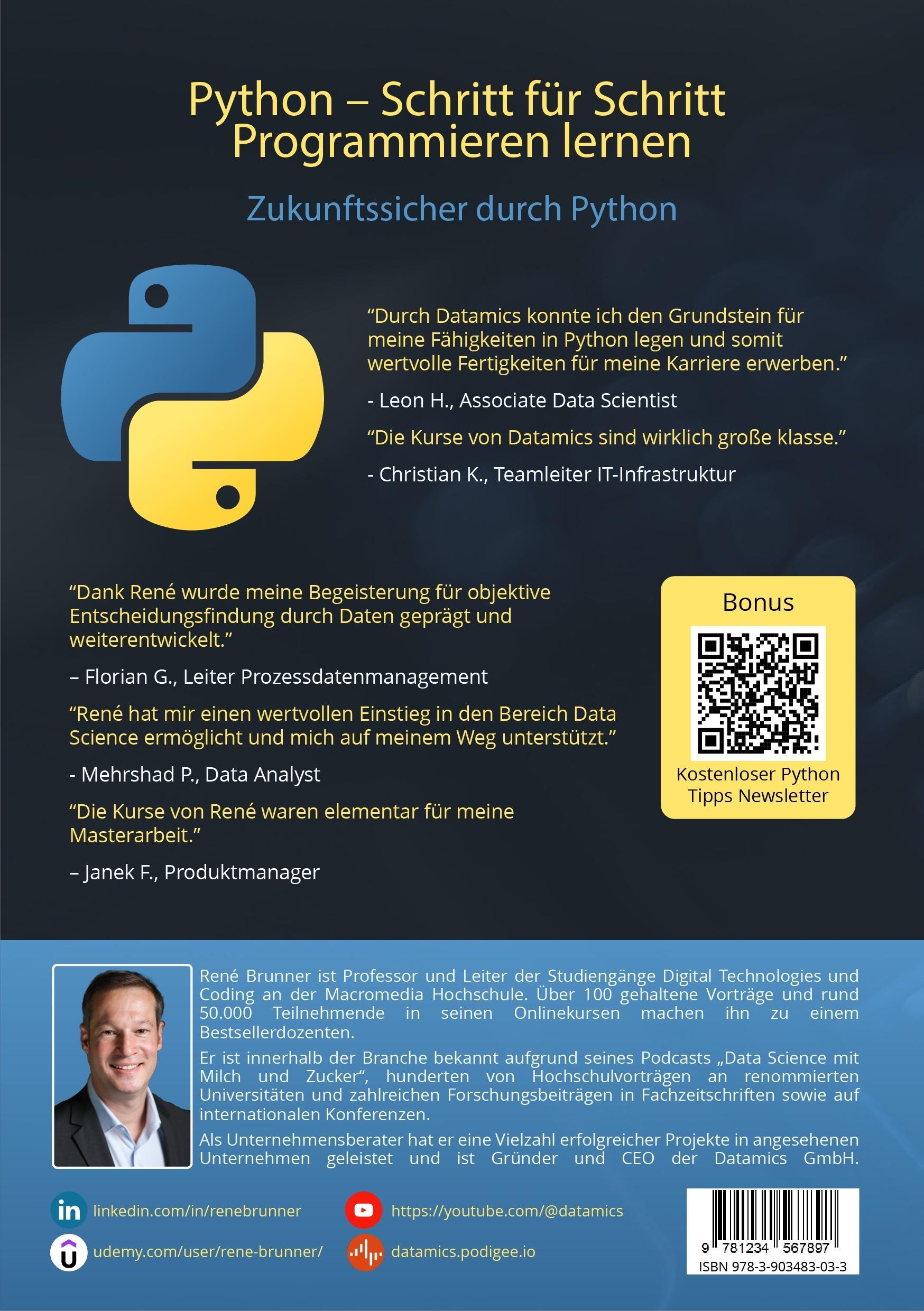 Rückseitencover Python