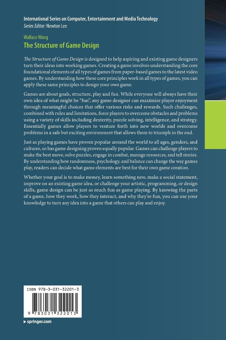 Rückseitencover The Structure of Game Design